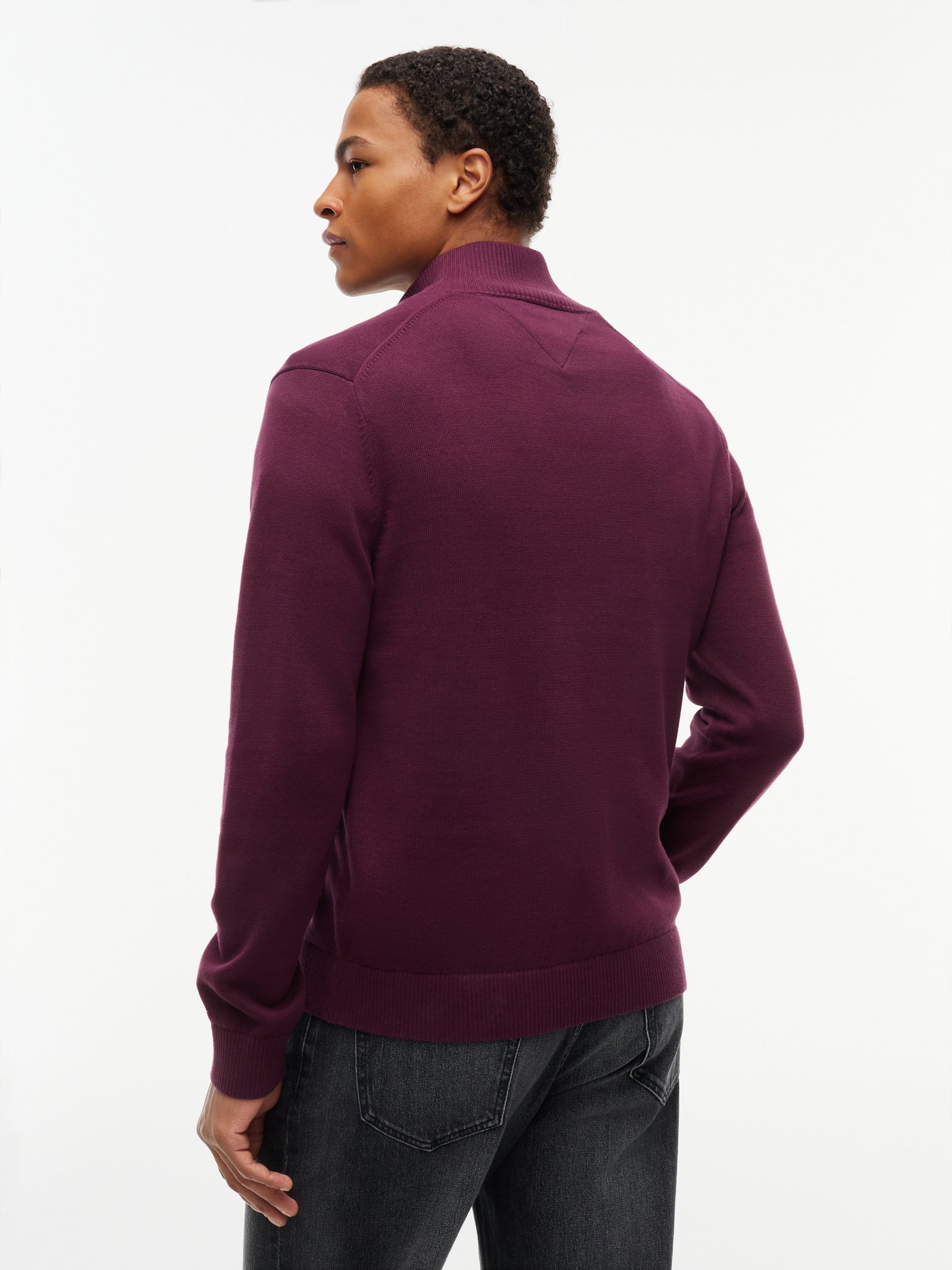 TJM SLM ESS LIGHT ¼ ZIP SWTR EXT, PURPLE #4