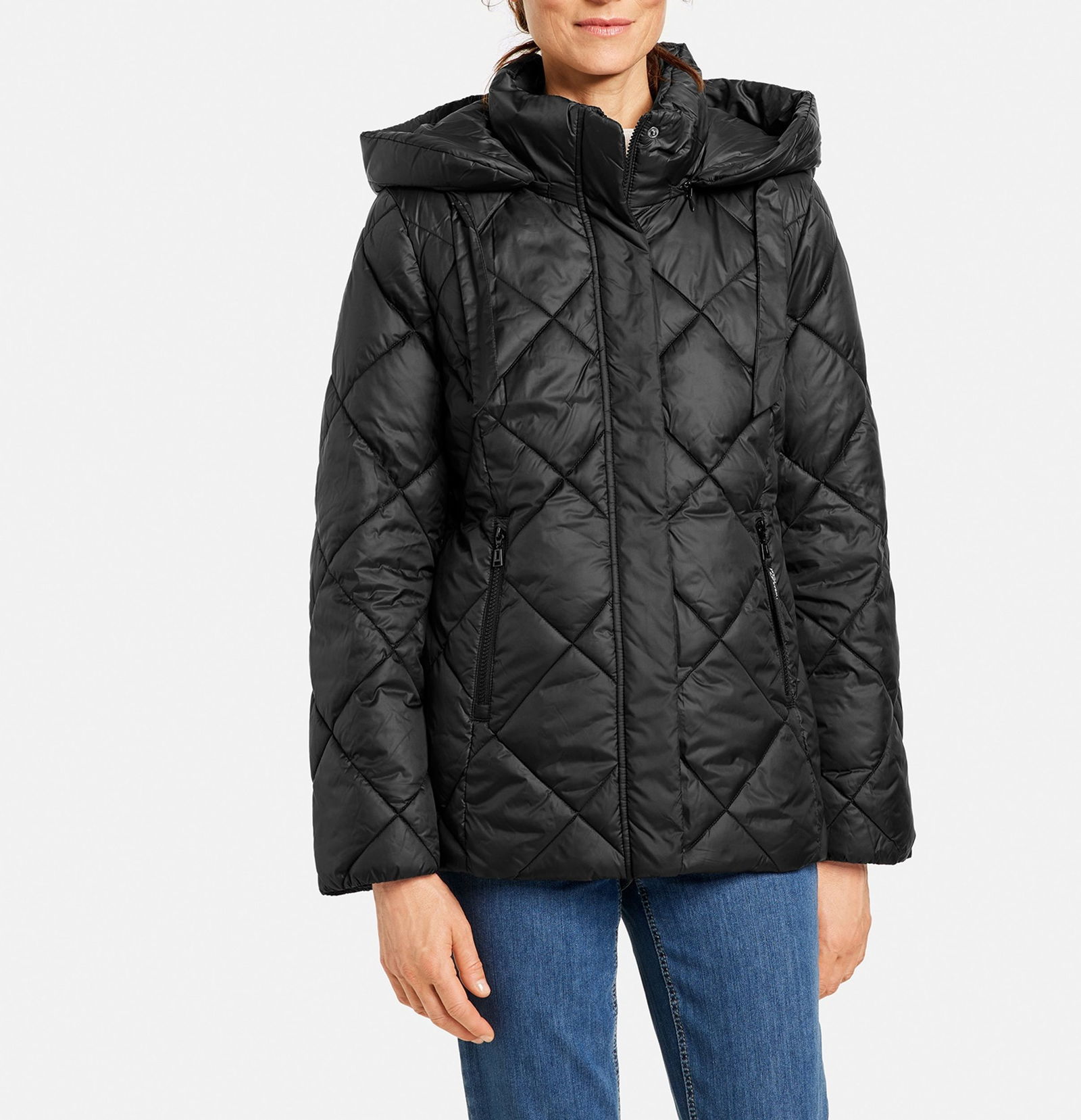 Jacke mit Rautenstepp