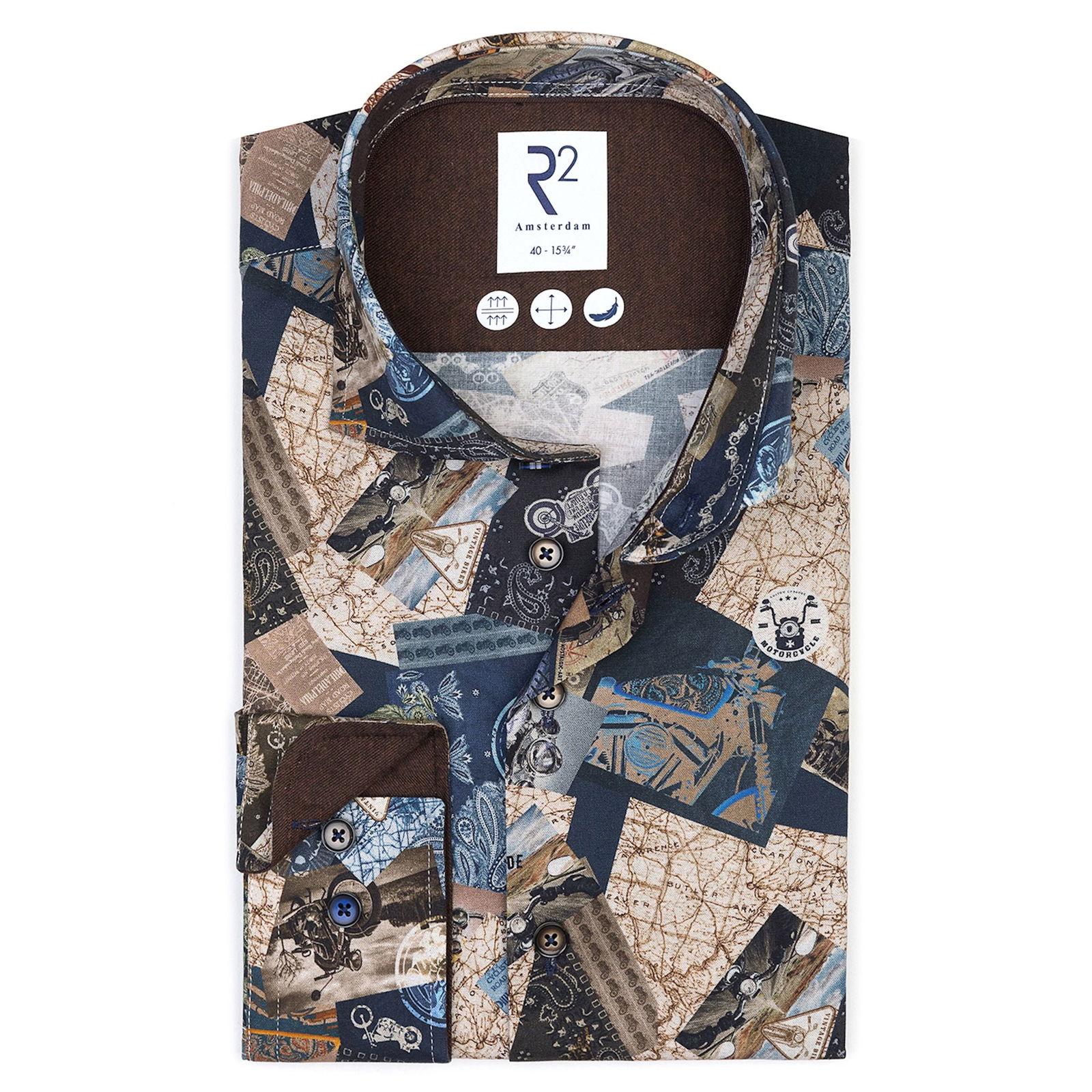 R2 Amsterdam Hemd Modern Fit 