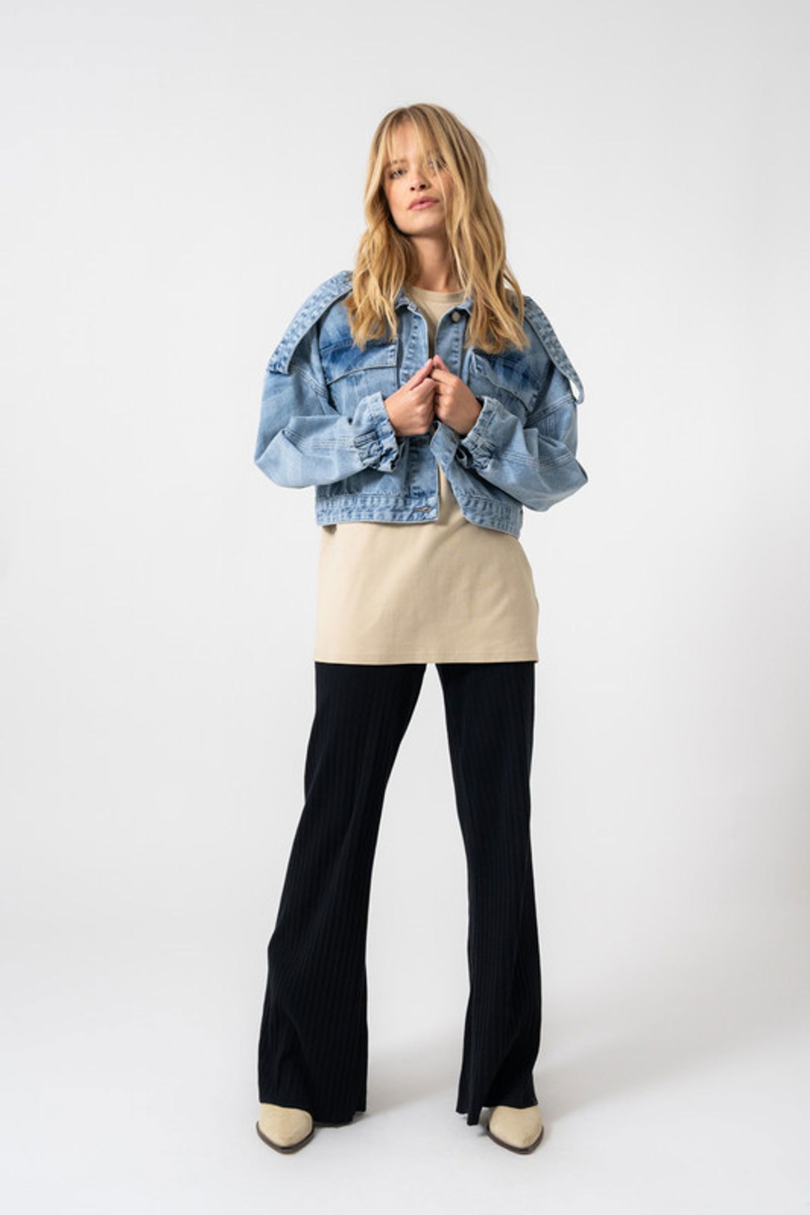 81bd84dcddac4419287f93bc3508a43f Oh April | Oh April Jeansjacke | M | blue