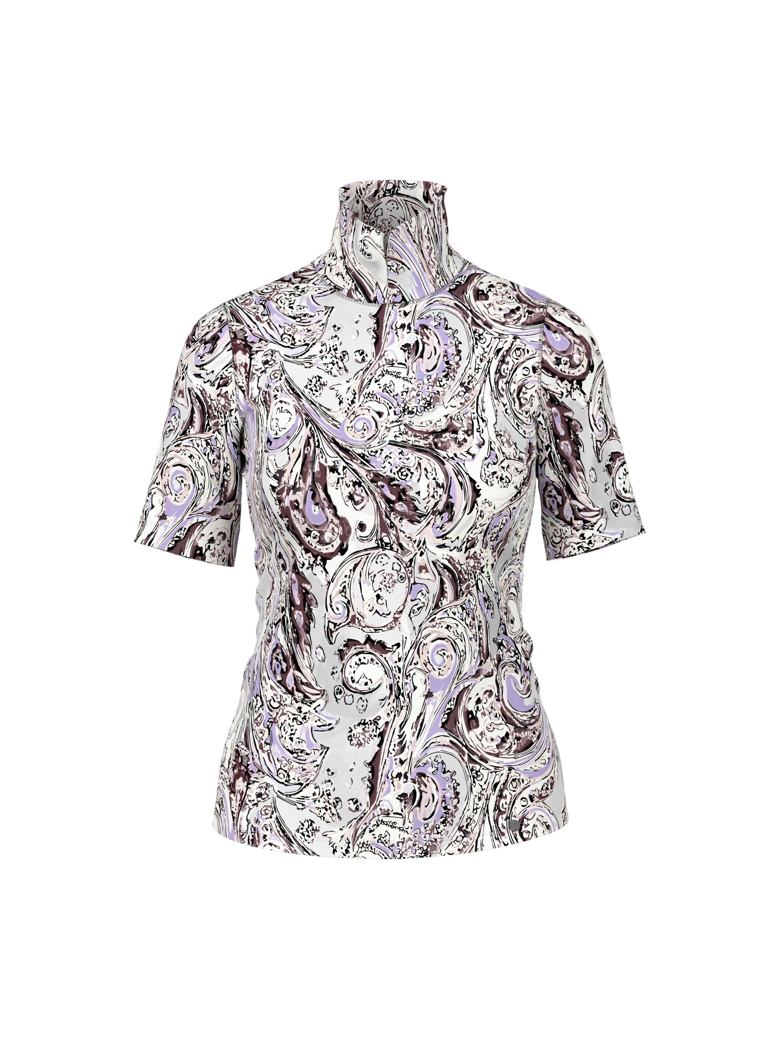 T-Shirt, purple rose #1