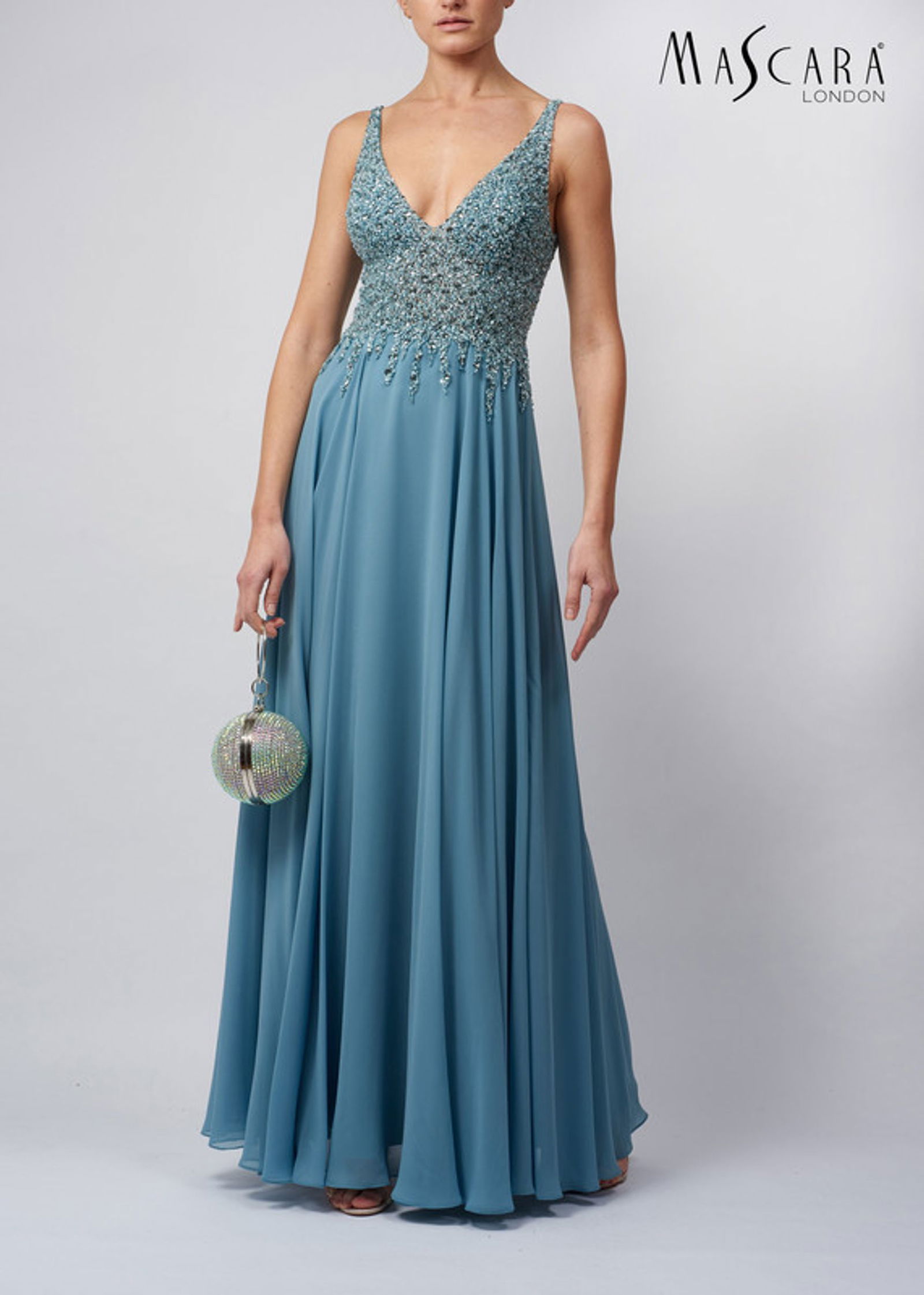 Mascara London |  Mascara London Langes Kleid  | 38 | Blau
