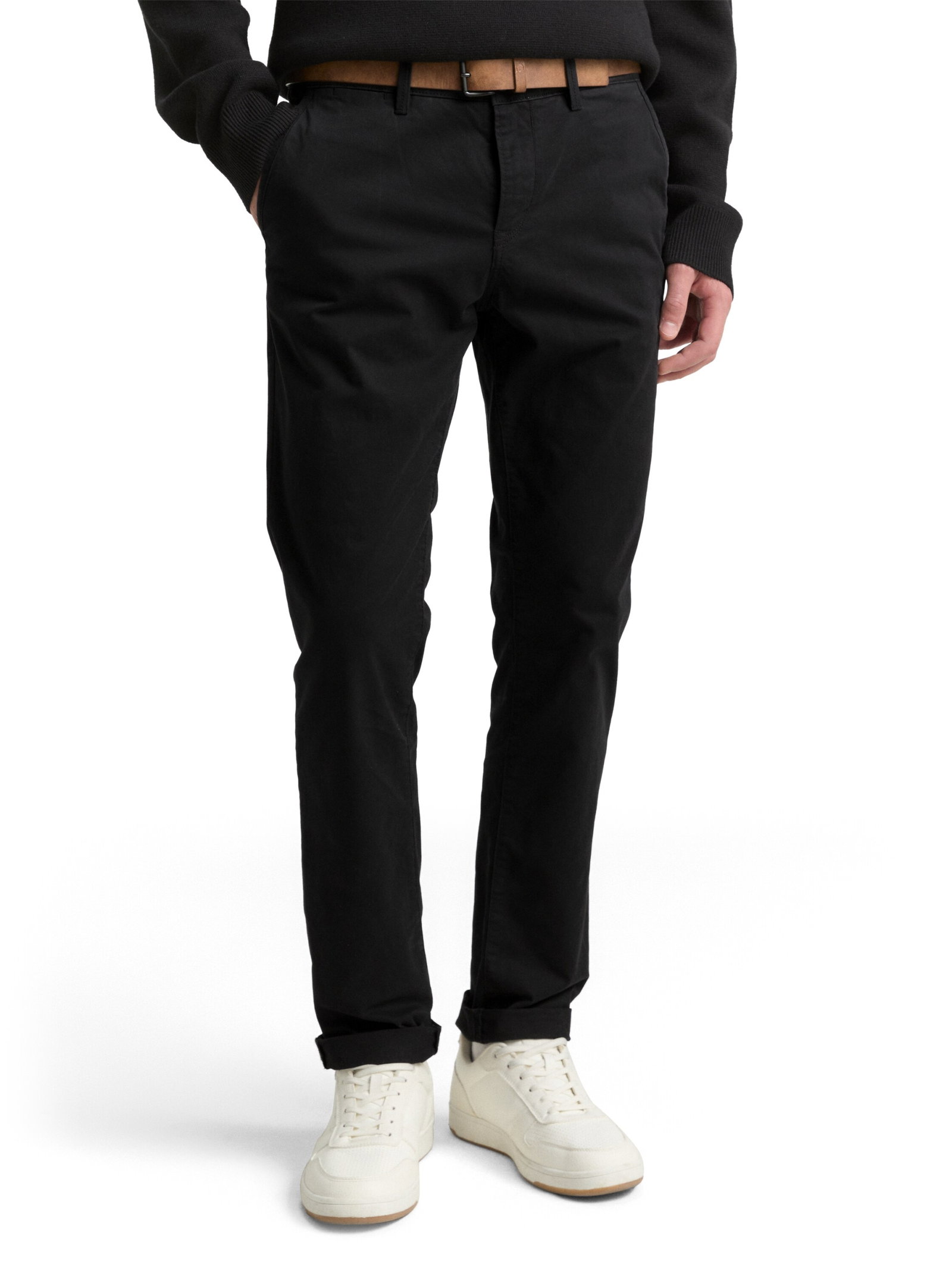 Slim Fit Chino Hose mit Gürtel #2