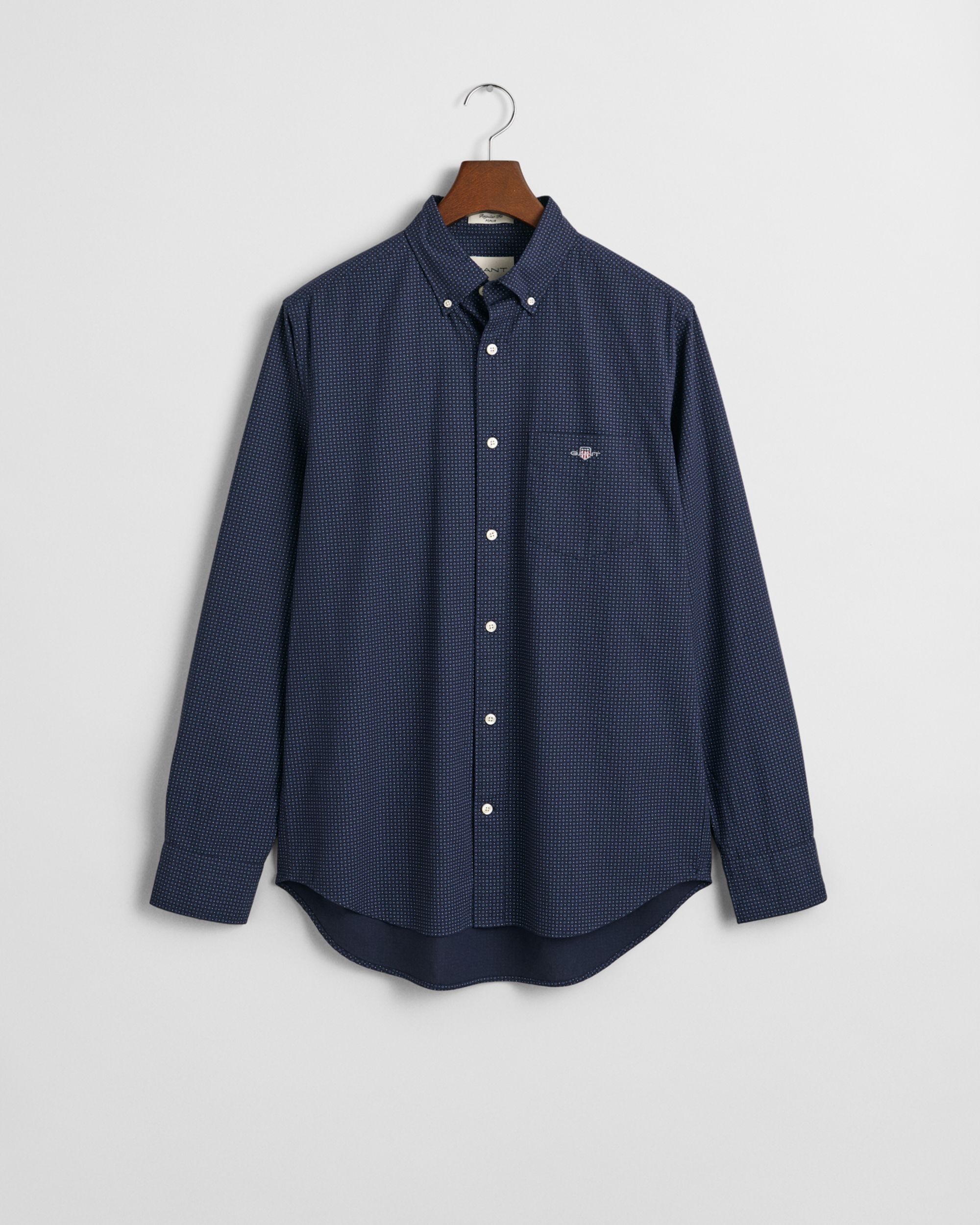 Gant |  Gant Hemd Regular Fit  | M | evening blue