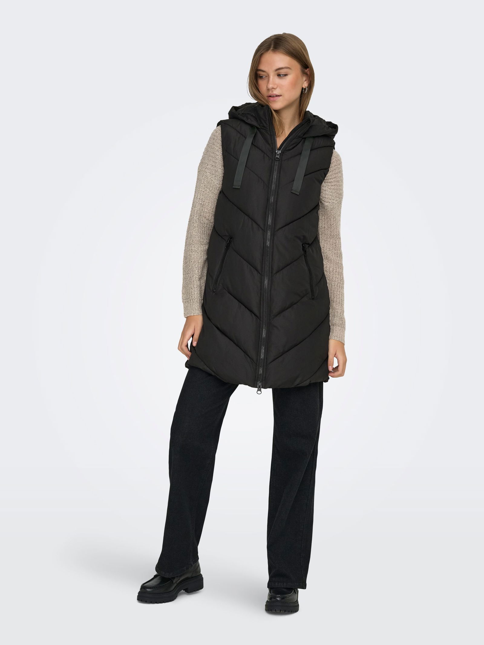 JDY |  JDY Padded Hood Weste | M | vetiver