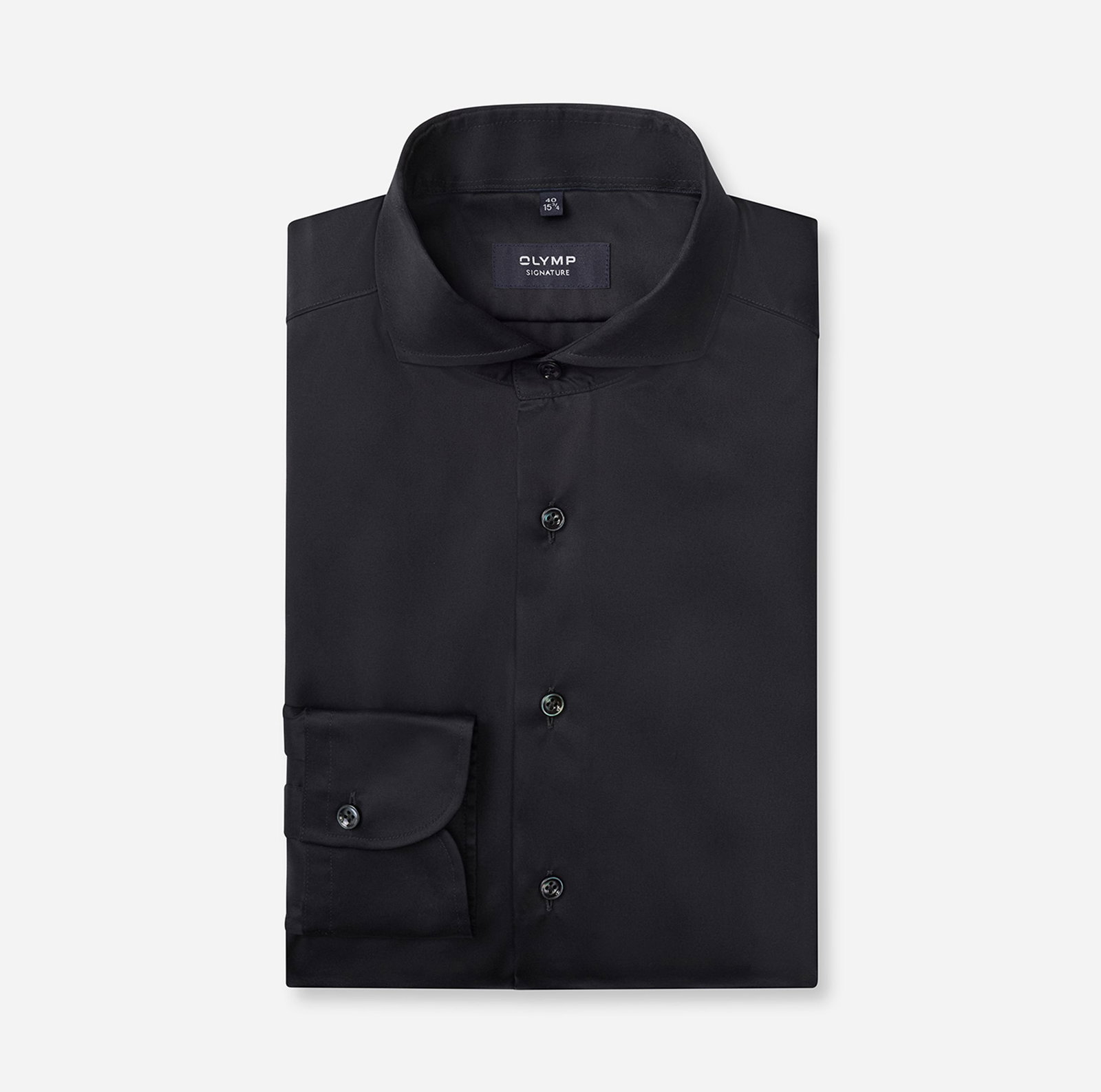 OLYMP Signature |  OLYMP Signature Hemd Modern Fit  | 46 | schwarz