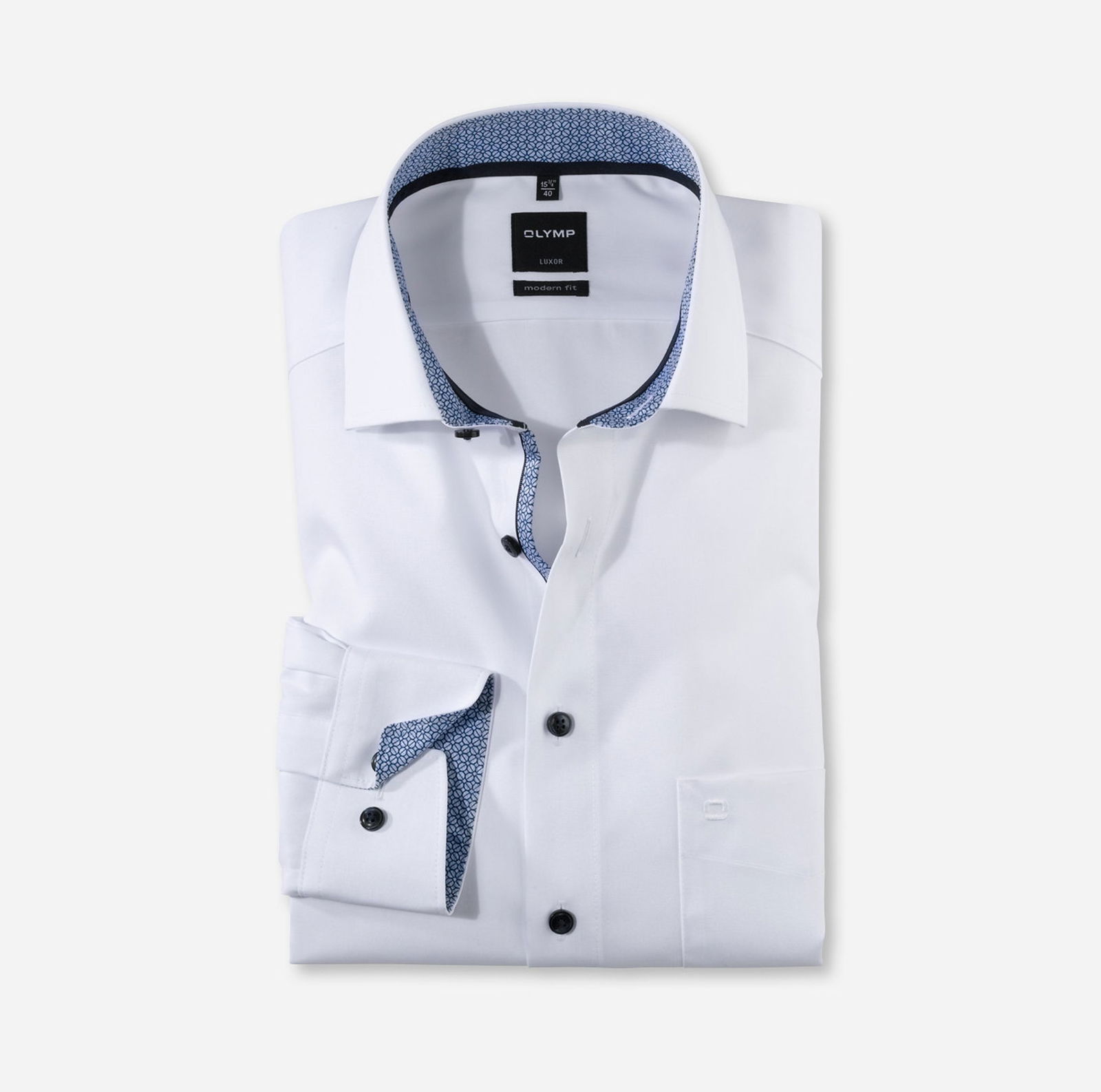Olymp |  Olymp Hemd Modern Fit  | 45 | weiß