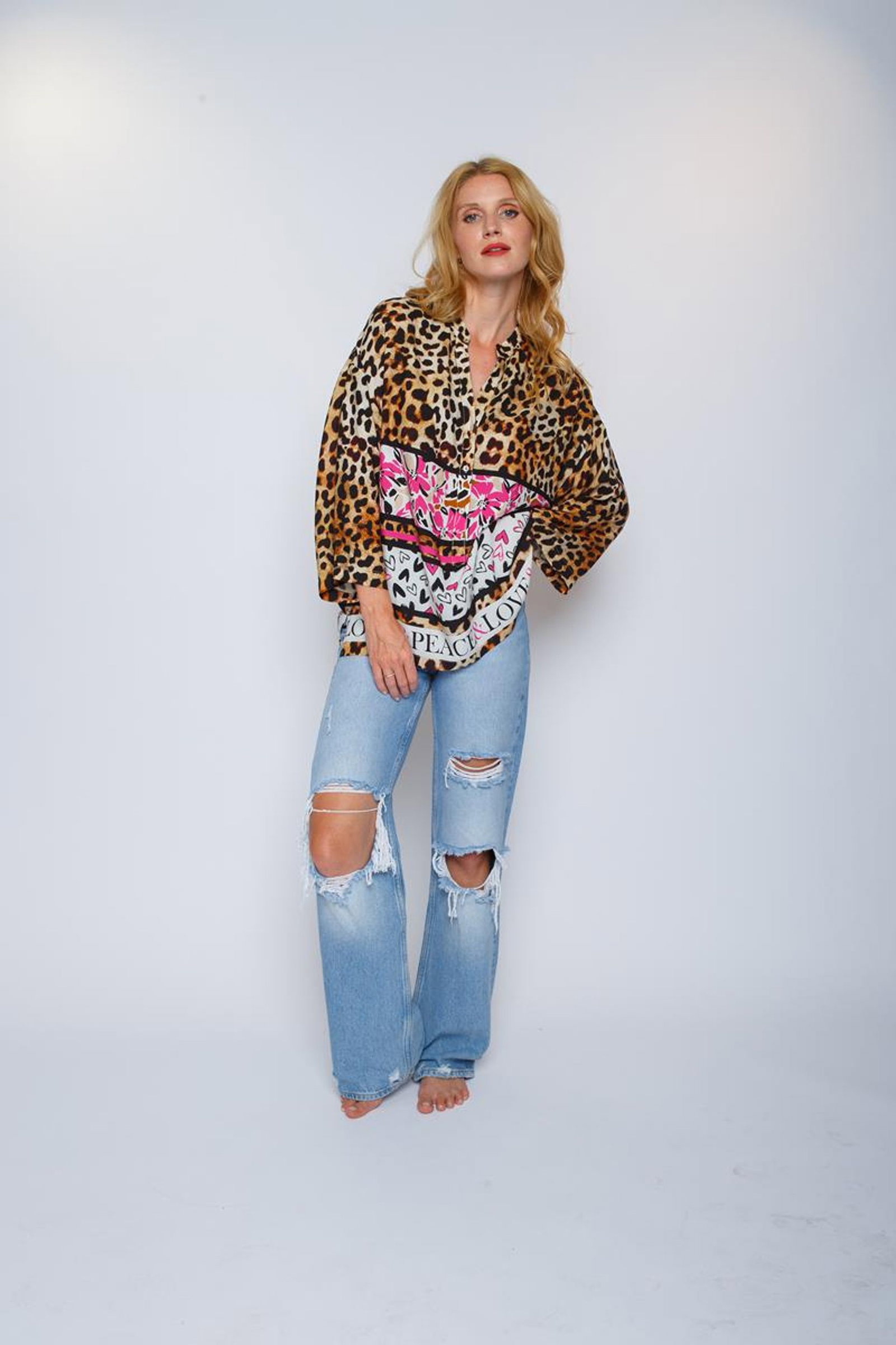 Emily van den Bergh Druckbluse #1