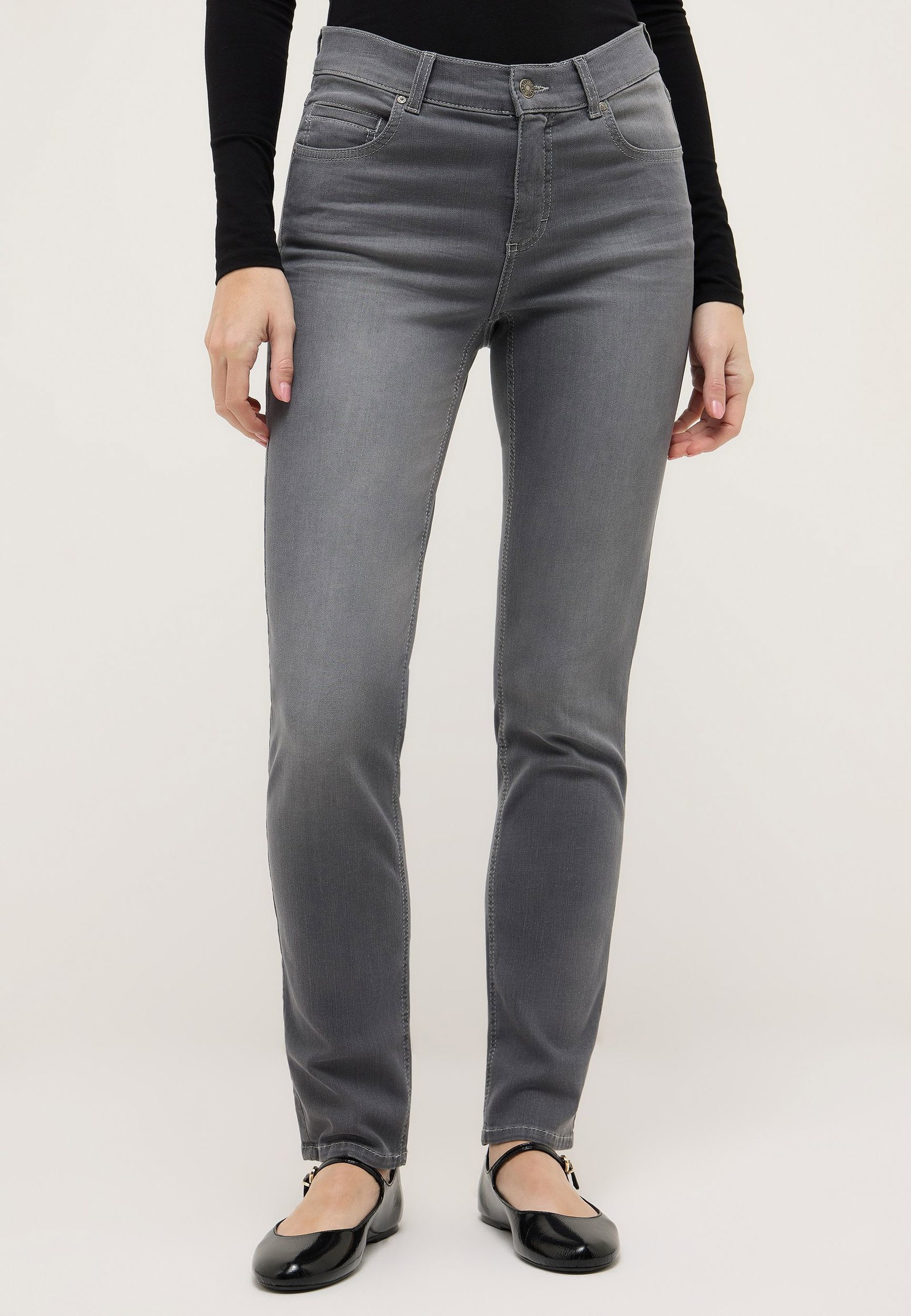 Angels |  Angels Straight Leg Jeans "Cici" | 44/32 | mid grey used