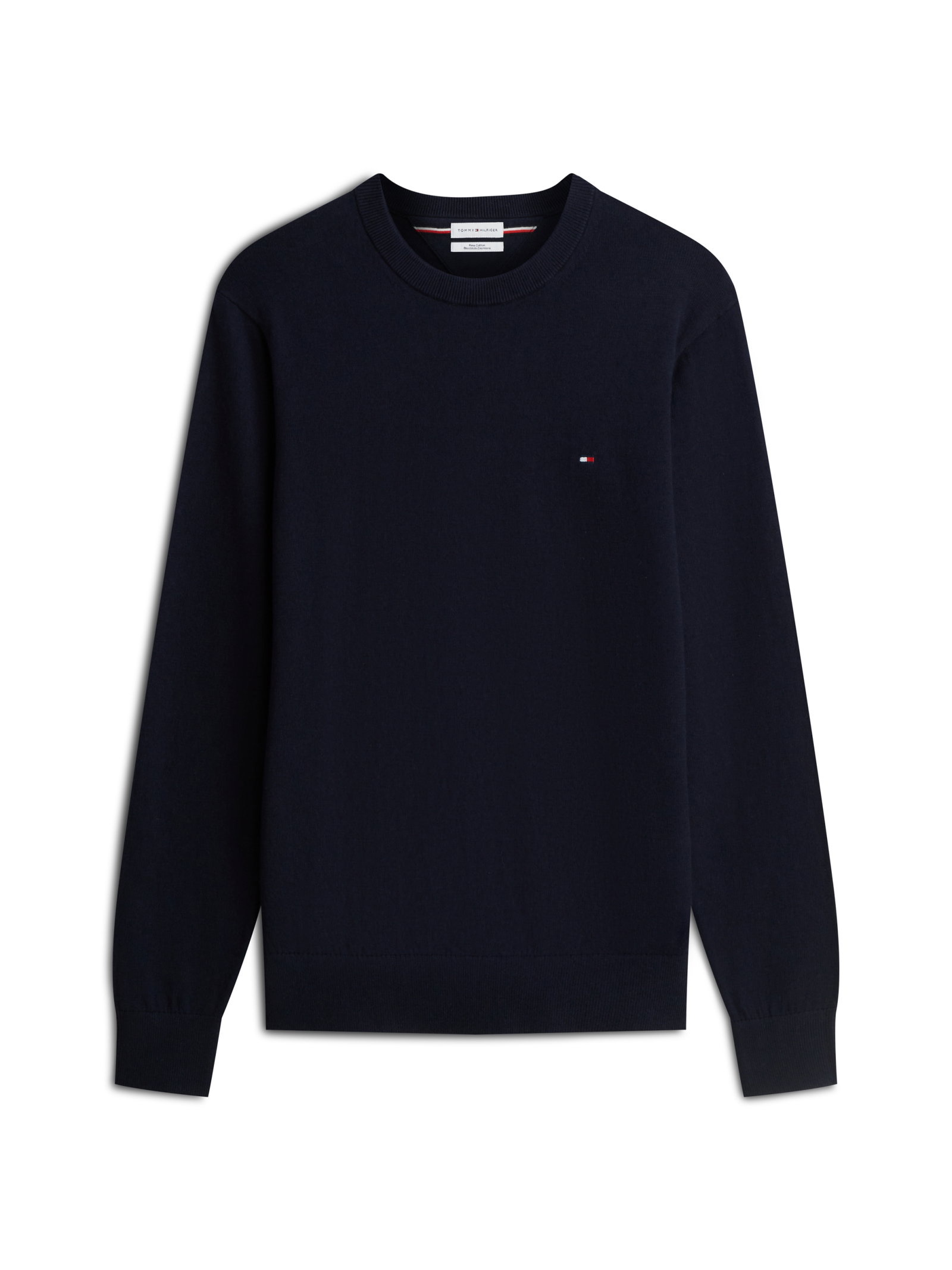 PIMA ORG CTN CASHMERE CREW NECK, BLUE #8