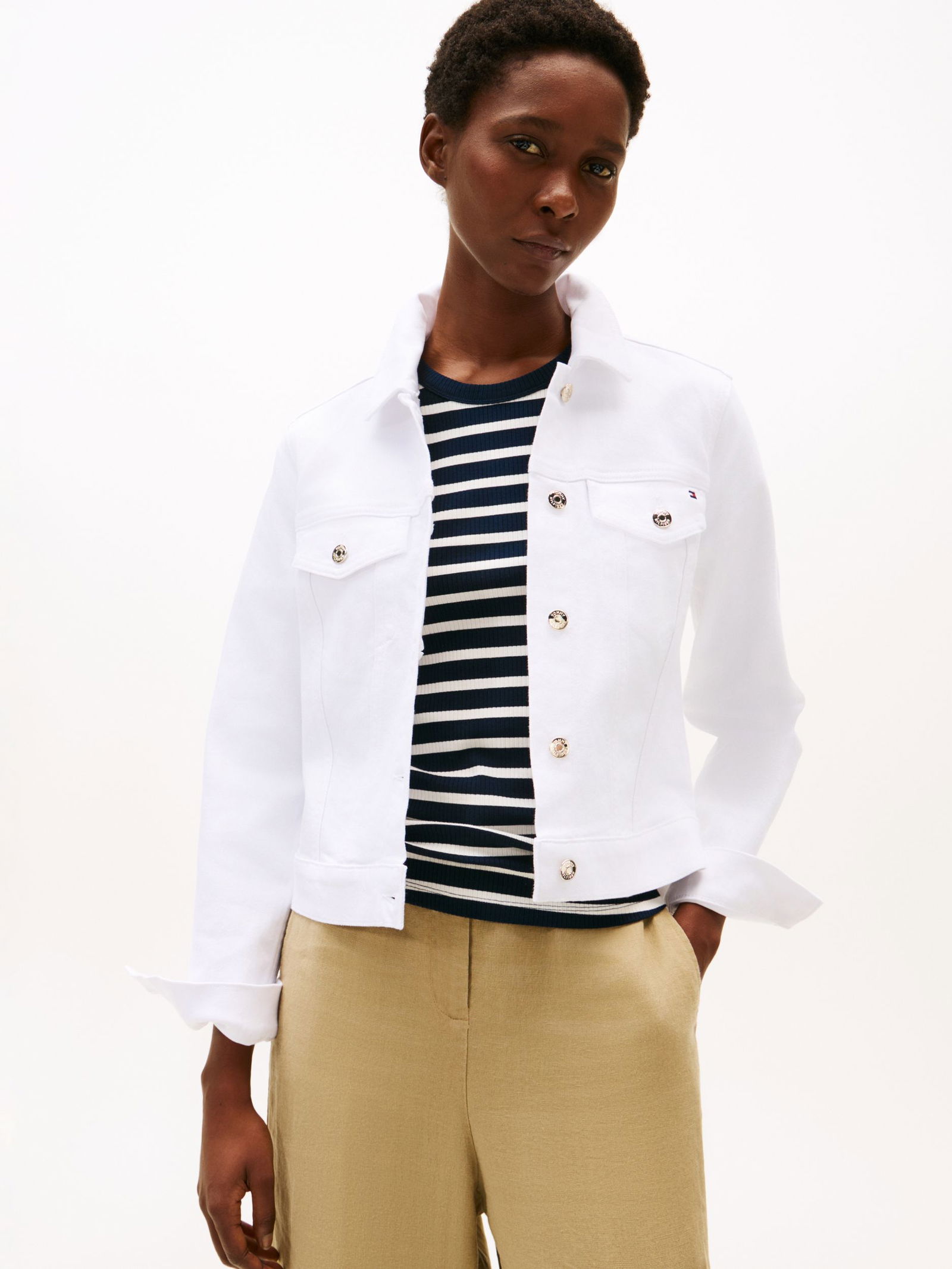 Tommy Hilfiger |  Tommy Hilfiger Jeansjacke  | 42 | th optic white