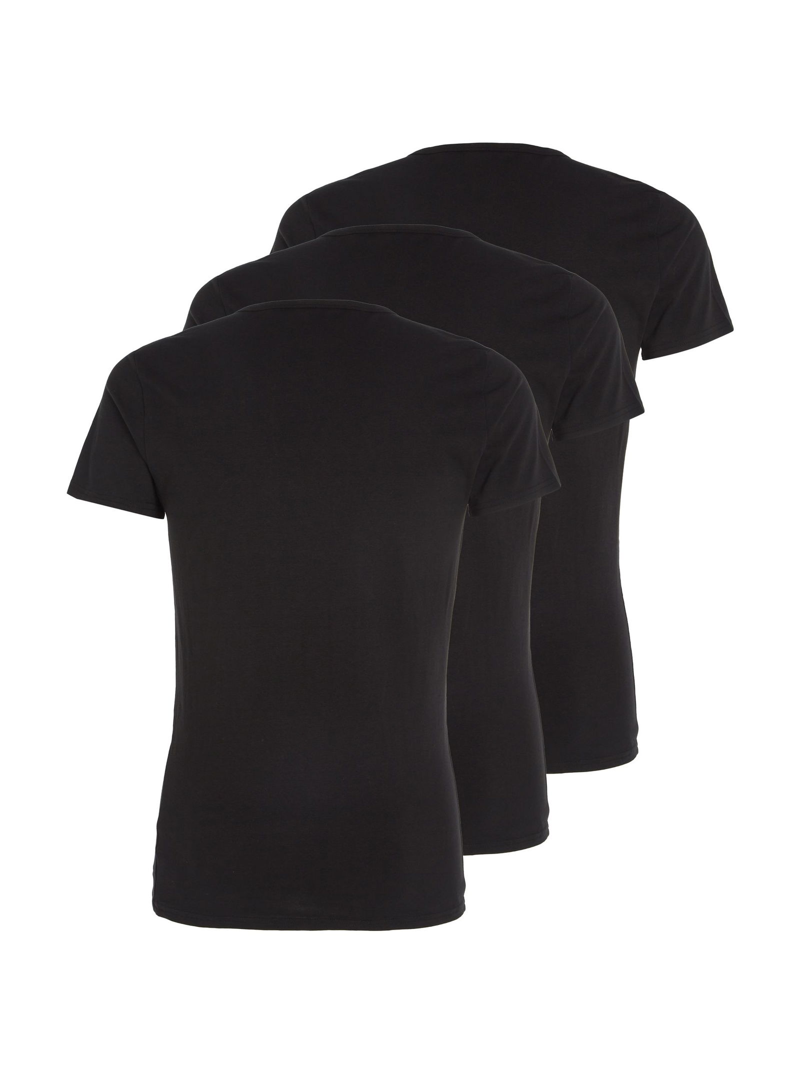  | STRETCH CN TEE SS 3PACK | XXL | BLACK