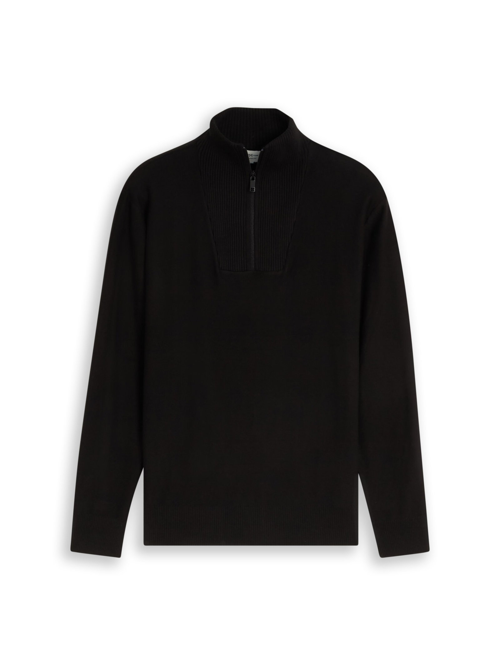 basic knit troyer, Black #1