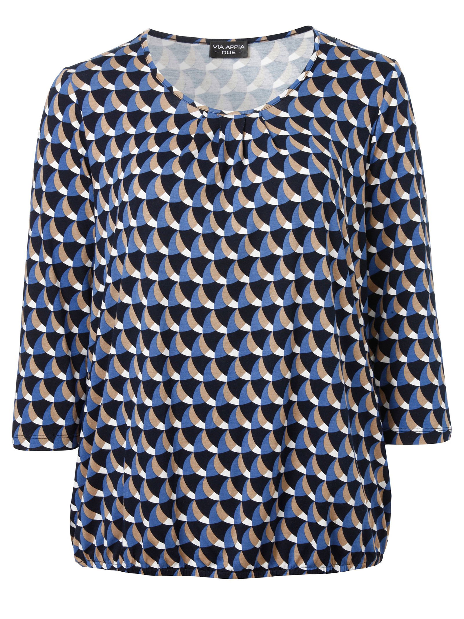 T-Shirt Rundhals 3/4 Arm Druck