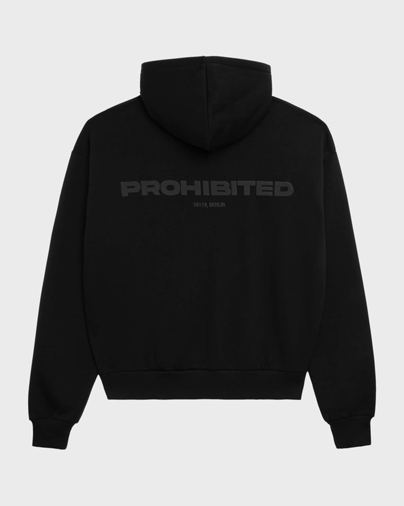 Prohibited |  Prohibited Zip Hoodie | M | black
