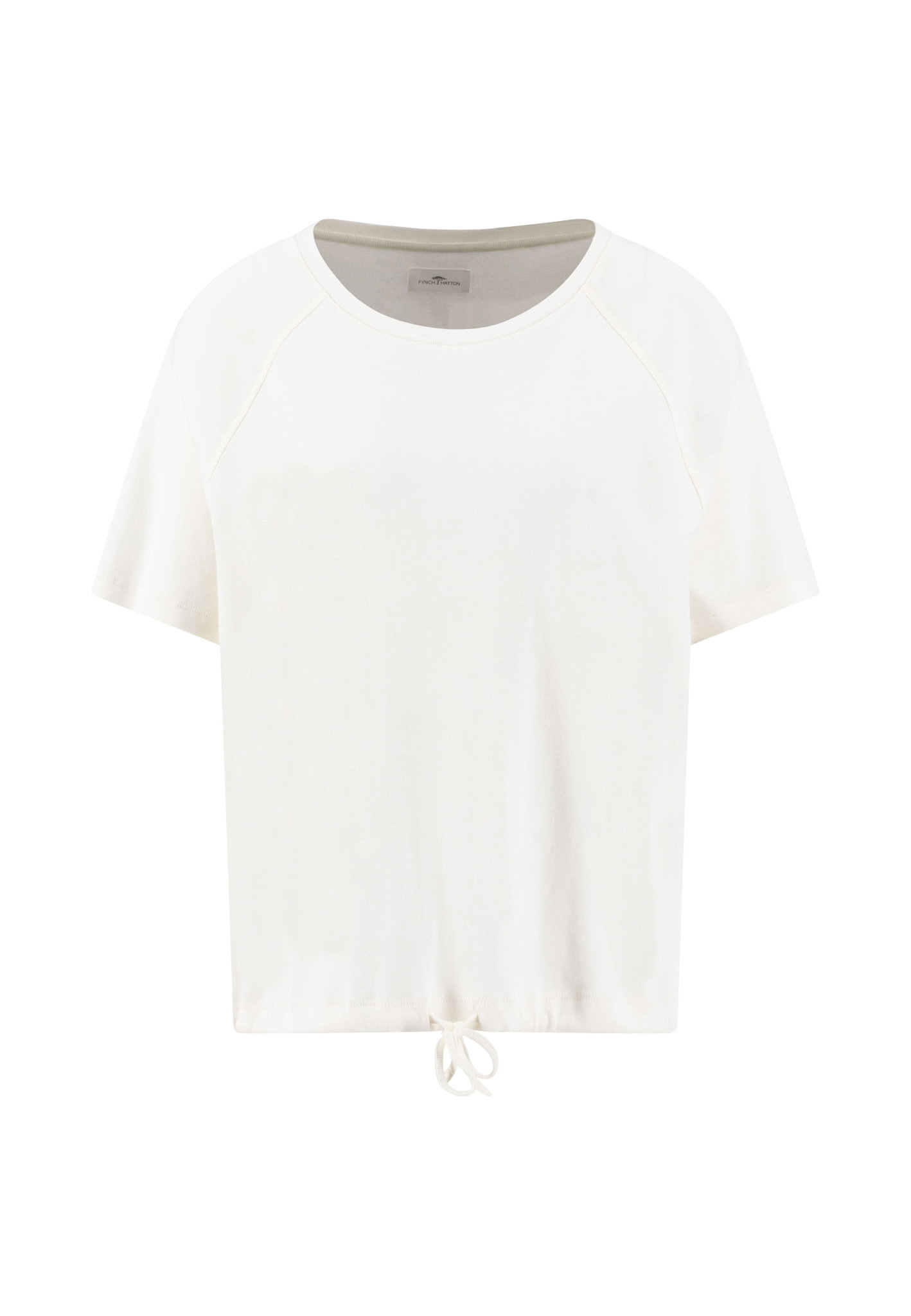 T-SHIRT BIND SOLID 1x1 RIB, MILK #1