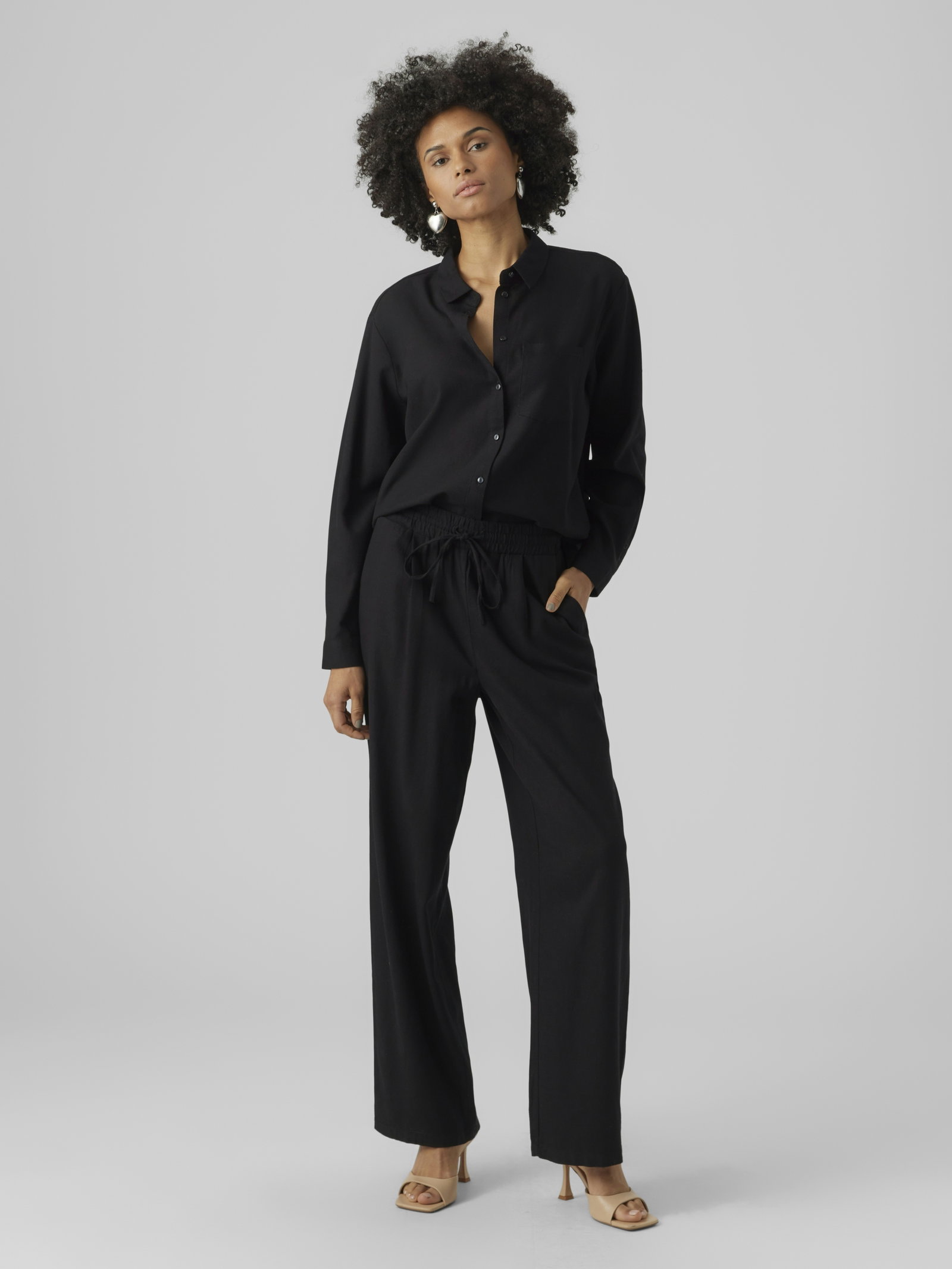 VMJESMILO HW WIDE PANTS WVN NOOS, Black #5