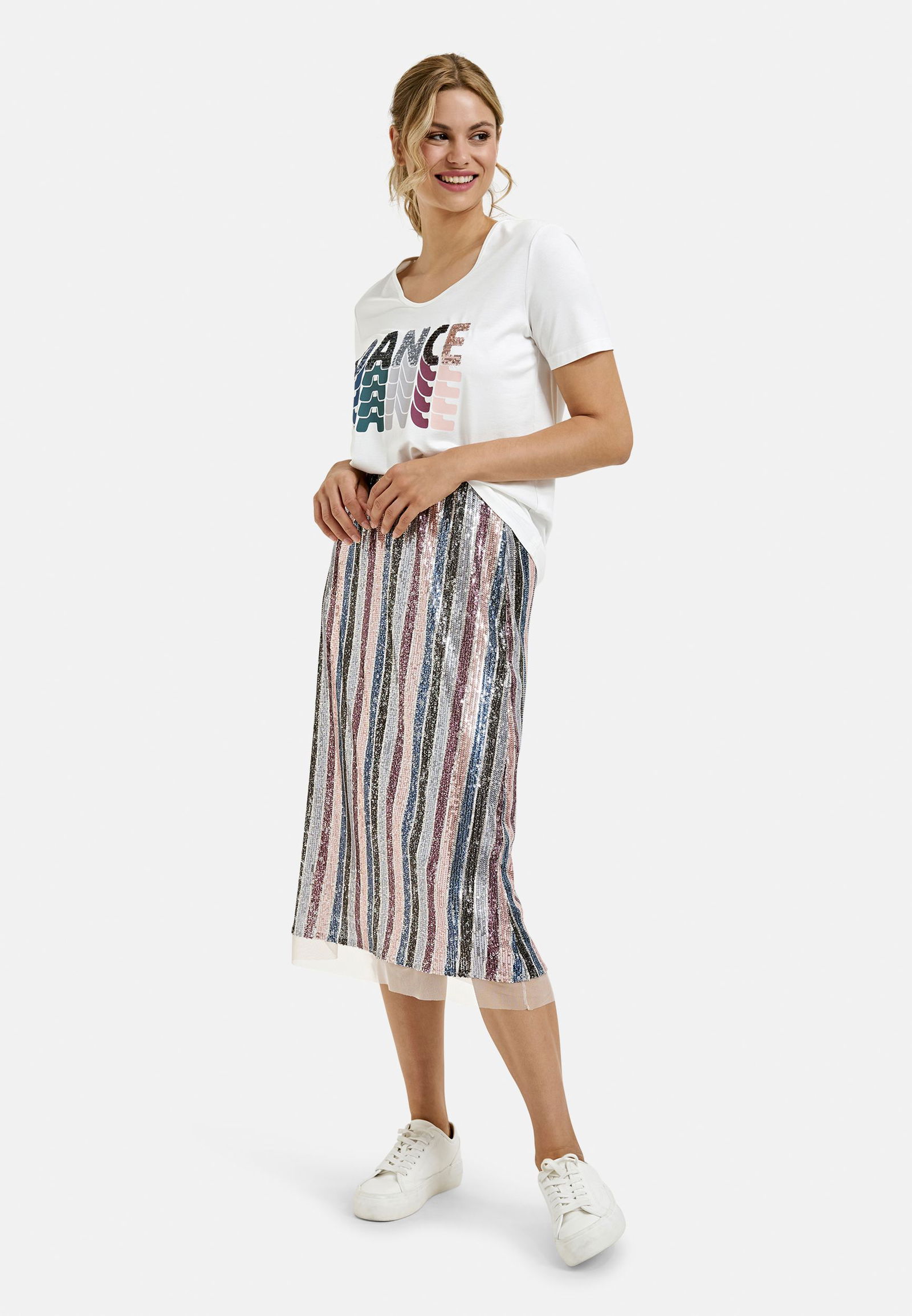 Milano | T-Shirt w roundneck, 1/4 sleeves | XXL | offwhite