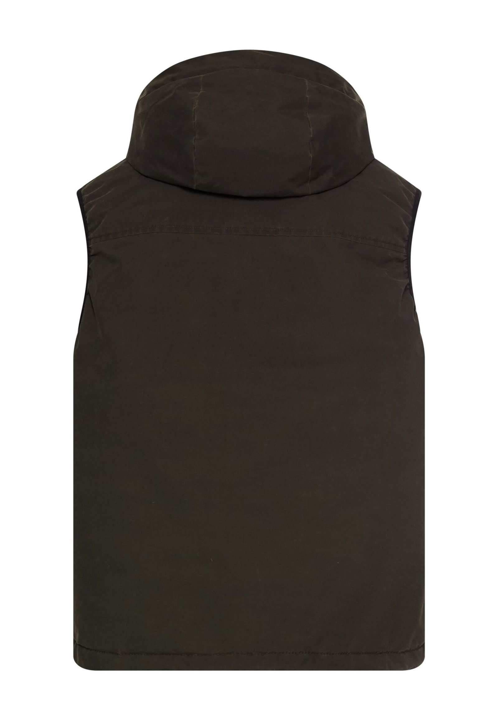 | Steppweste mit abnehmbarer Kapuze und Brusttaschen | L | dark choclate