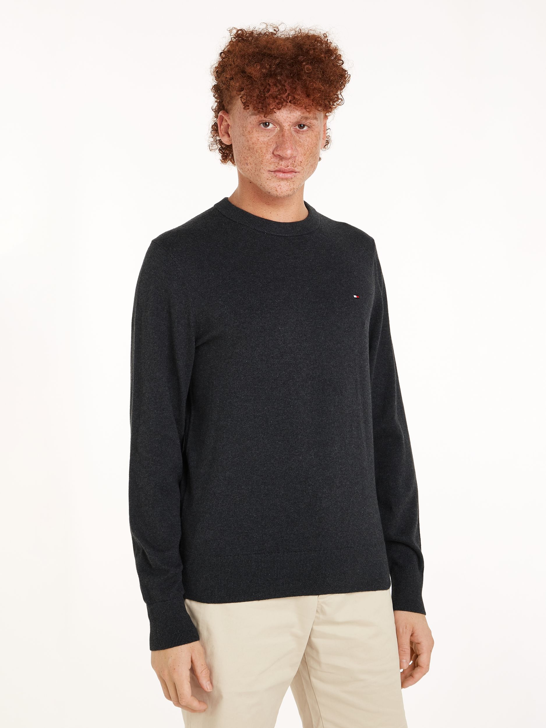 Tommy Hilfiger |  Tommy Hilfiger Pullover  | L | dark grey heather