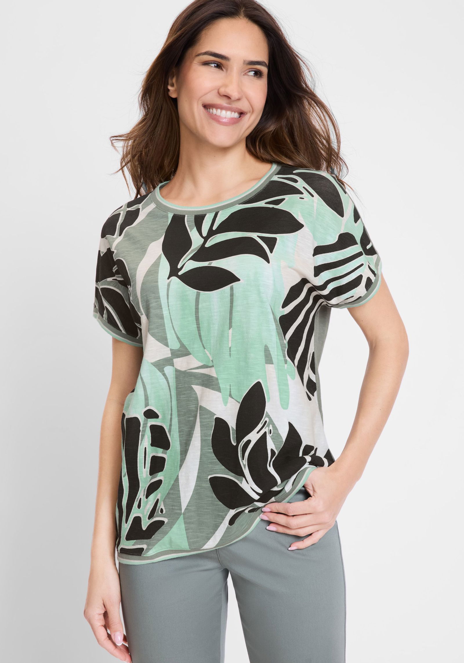 Olsen |  Olsen Druckbluse  | 40 | 72401_50207