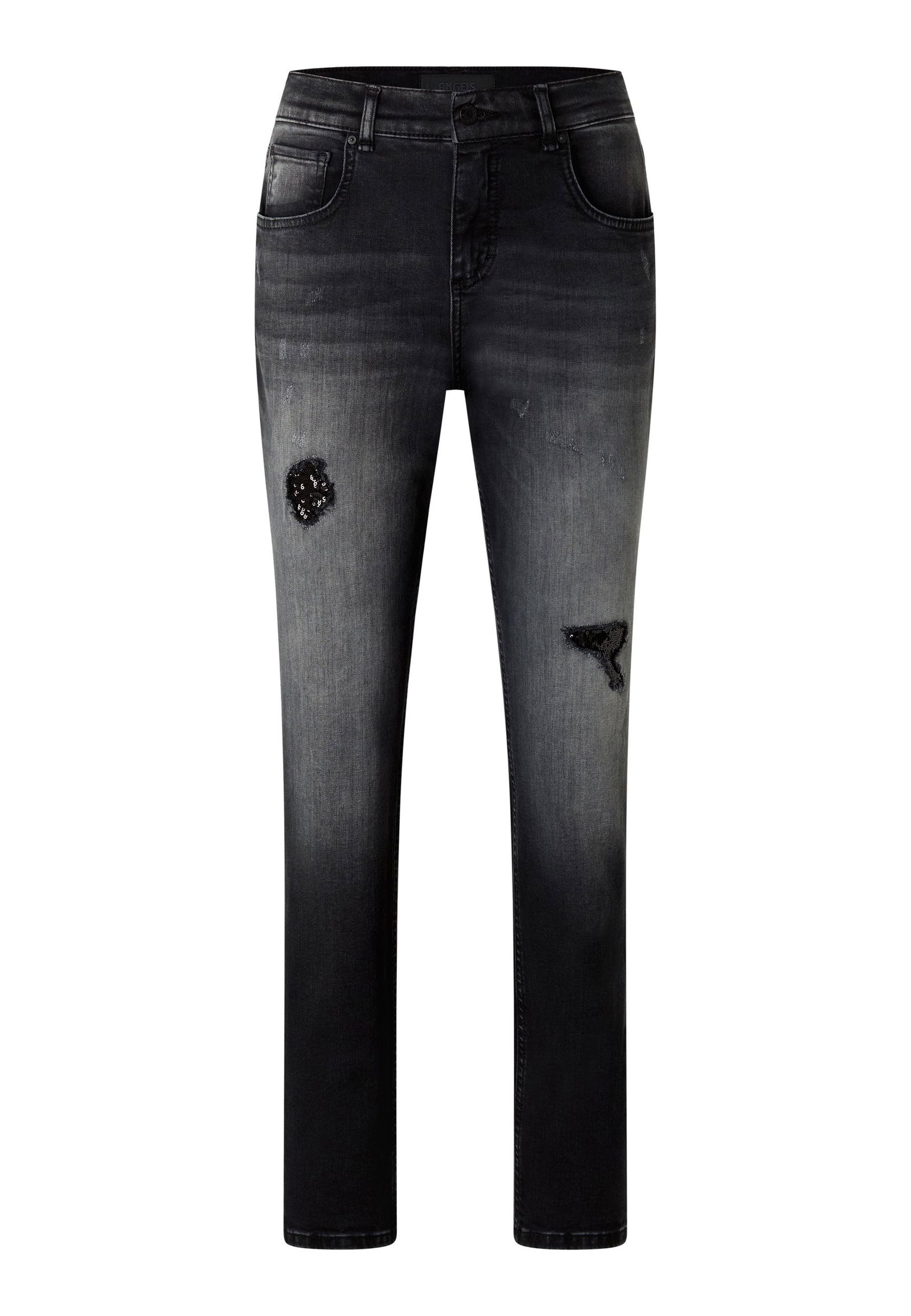 e7db5af13d698870fd5c7808c35dddc5 Angels | Angels Boyfriend Jeans "Sequin" | 34/30 | dark indigo destroyed