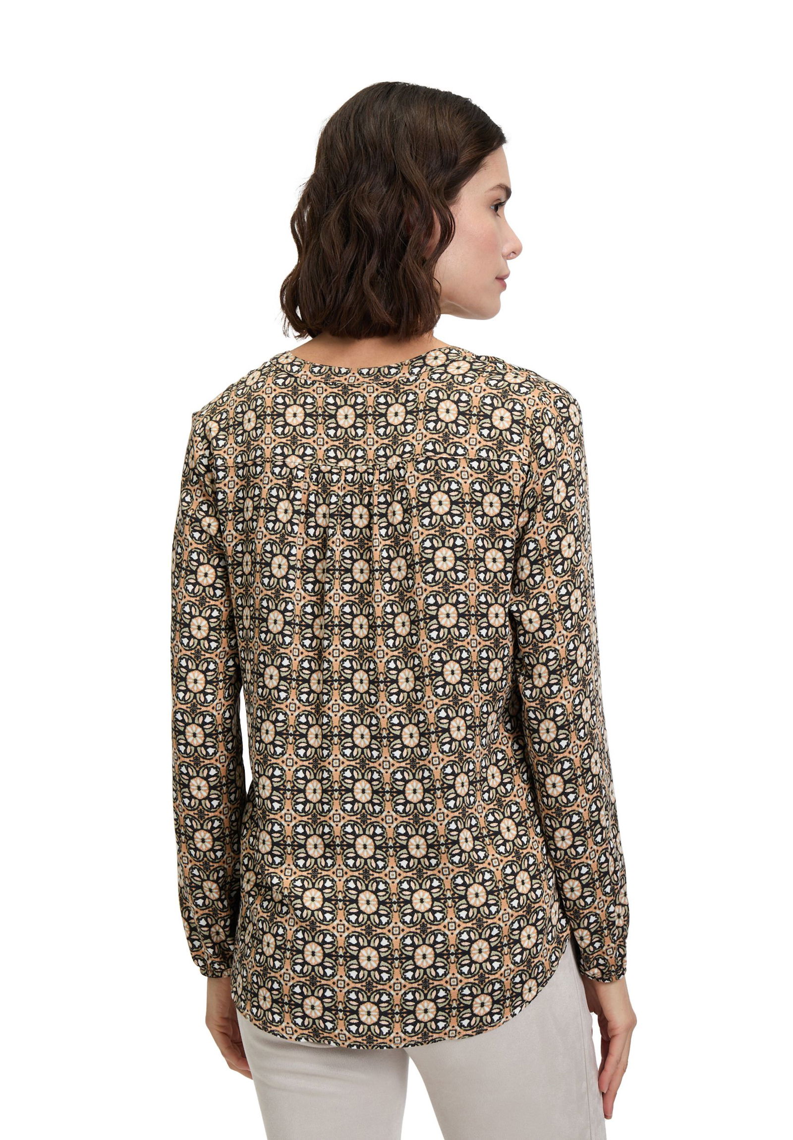 Cartoon | Cartoon Druckbluse | 42 | camel/black
