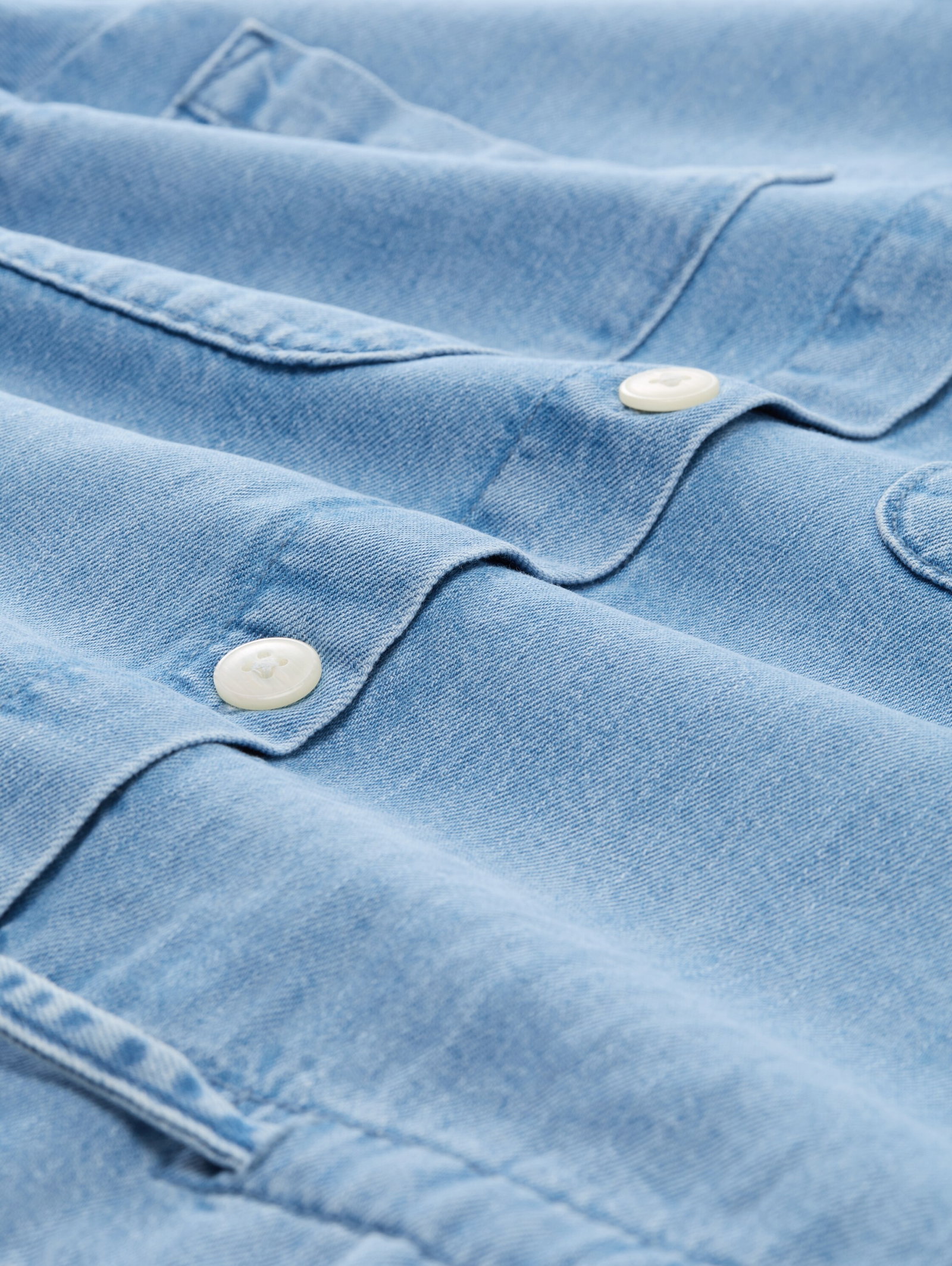 summer denim jacket, Used Bleached Blue Denim #2