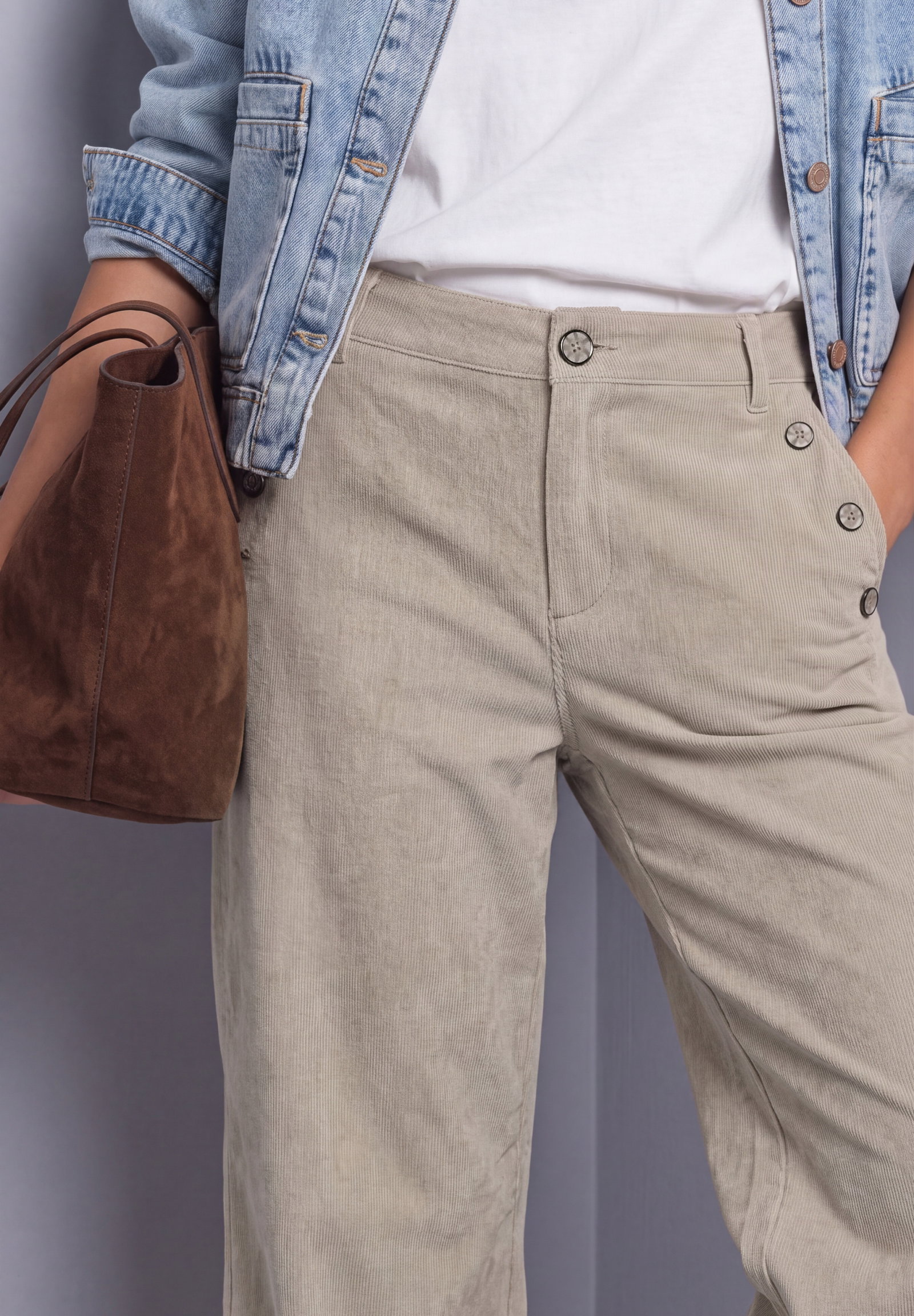 LTD QR Style Amalia Corduroy B, fading sand #6