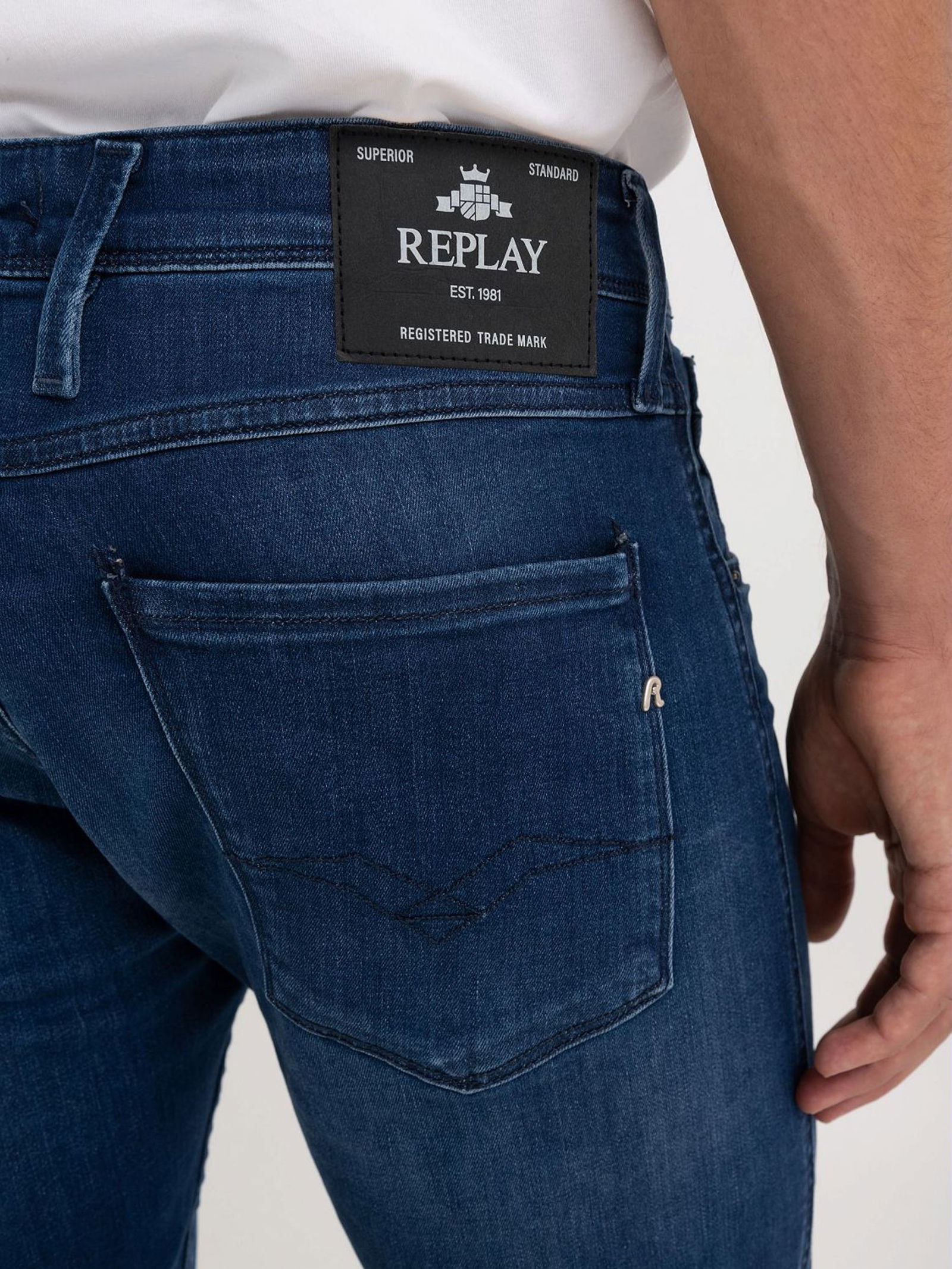 Replay |  Replay Slim Fit Jeans "Anbass" | 32/34 | medium blue