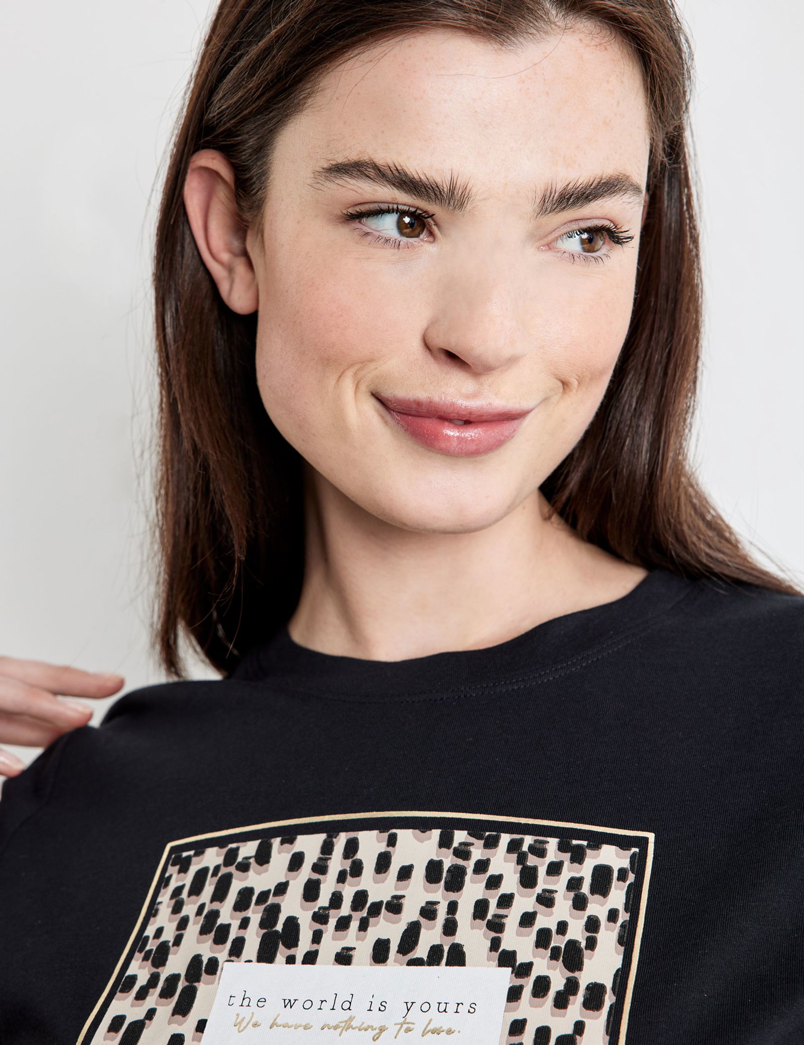 T-Shirt mit Front-Print