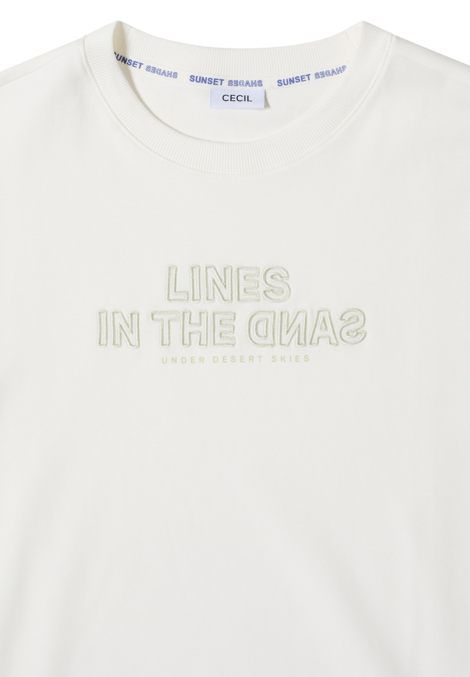 Sweatshirt w. Embroidery, vanilla white #2
