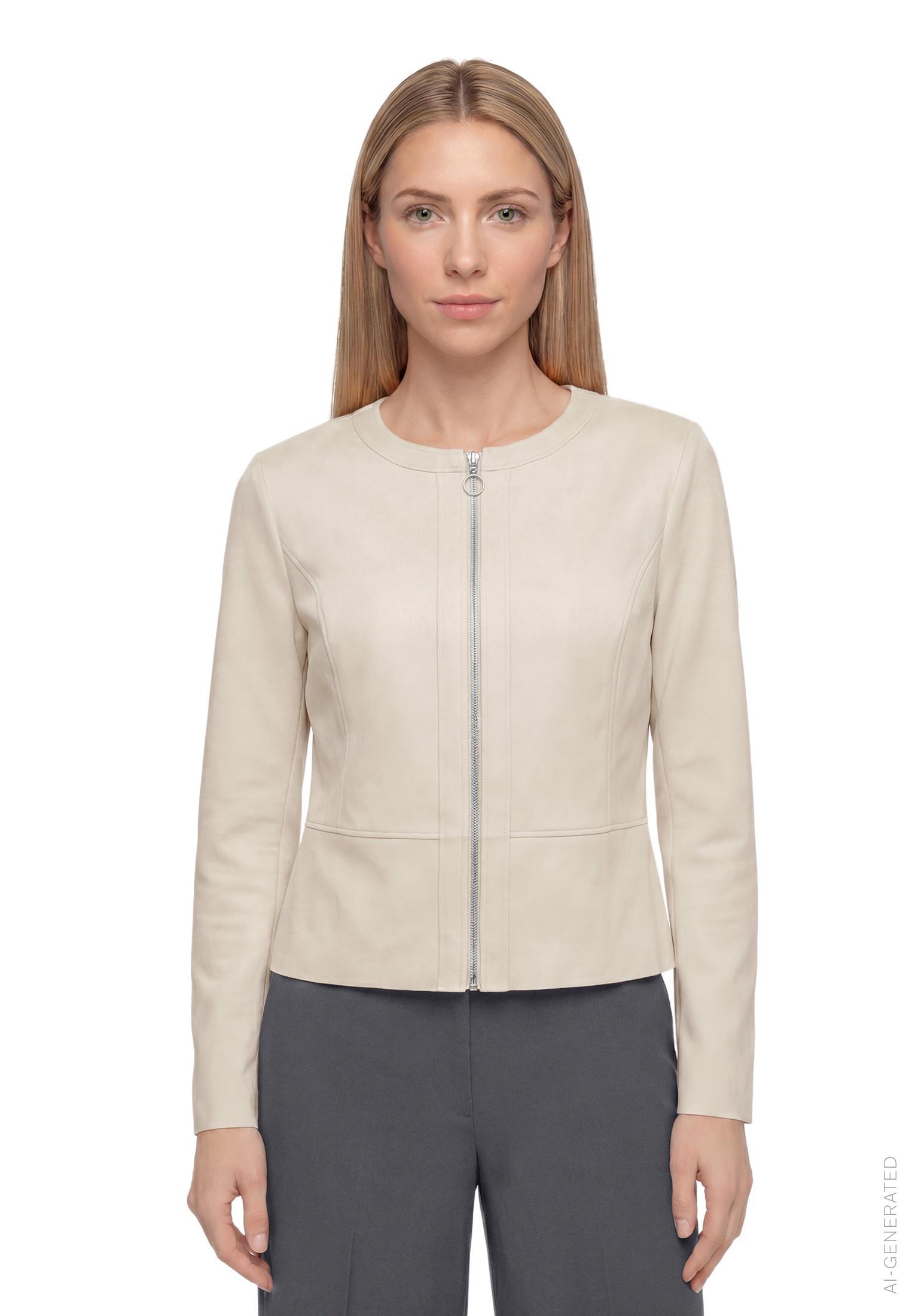 Blazerjacke Kurz 1/1 Arm, Pastel Sand #3
