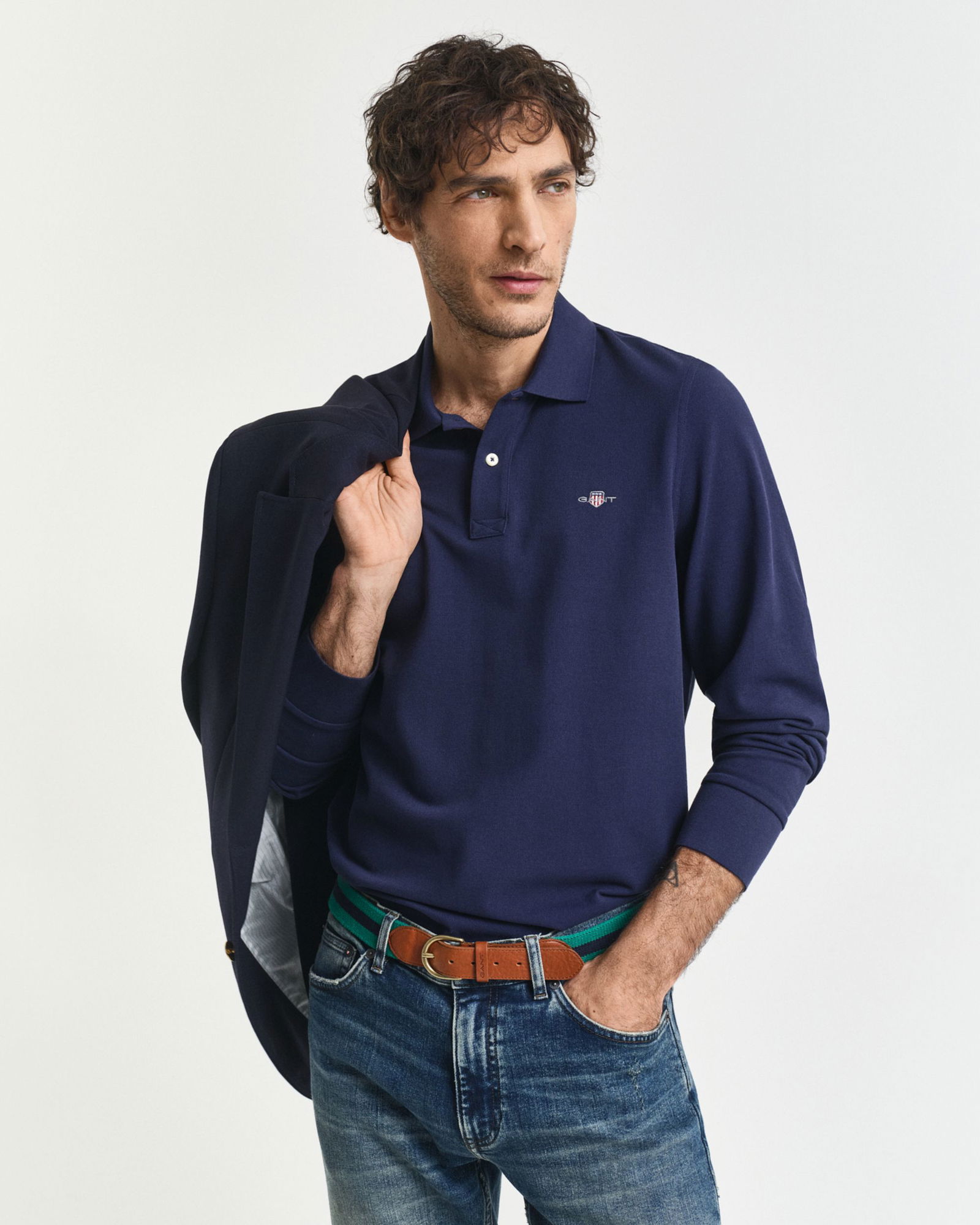 fcff401fa7bbb33c03ded254a4a3a65c Gant | Gant Piqué Rugger "Shield" | XXXL | evening blue