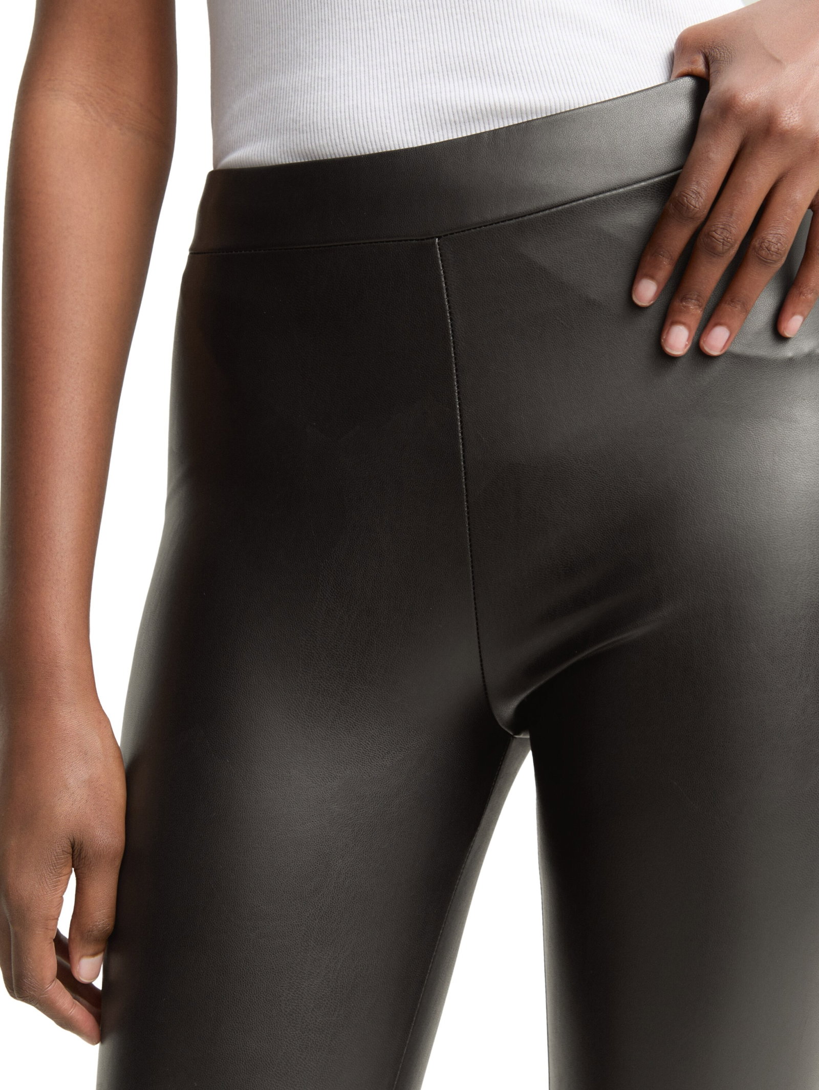 PU Leggings, deep black #5