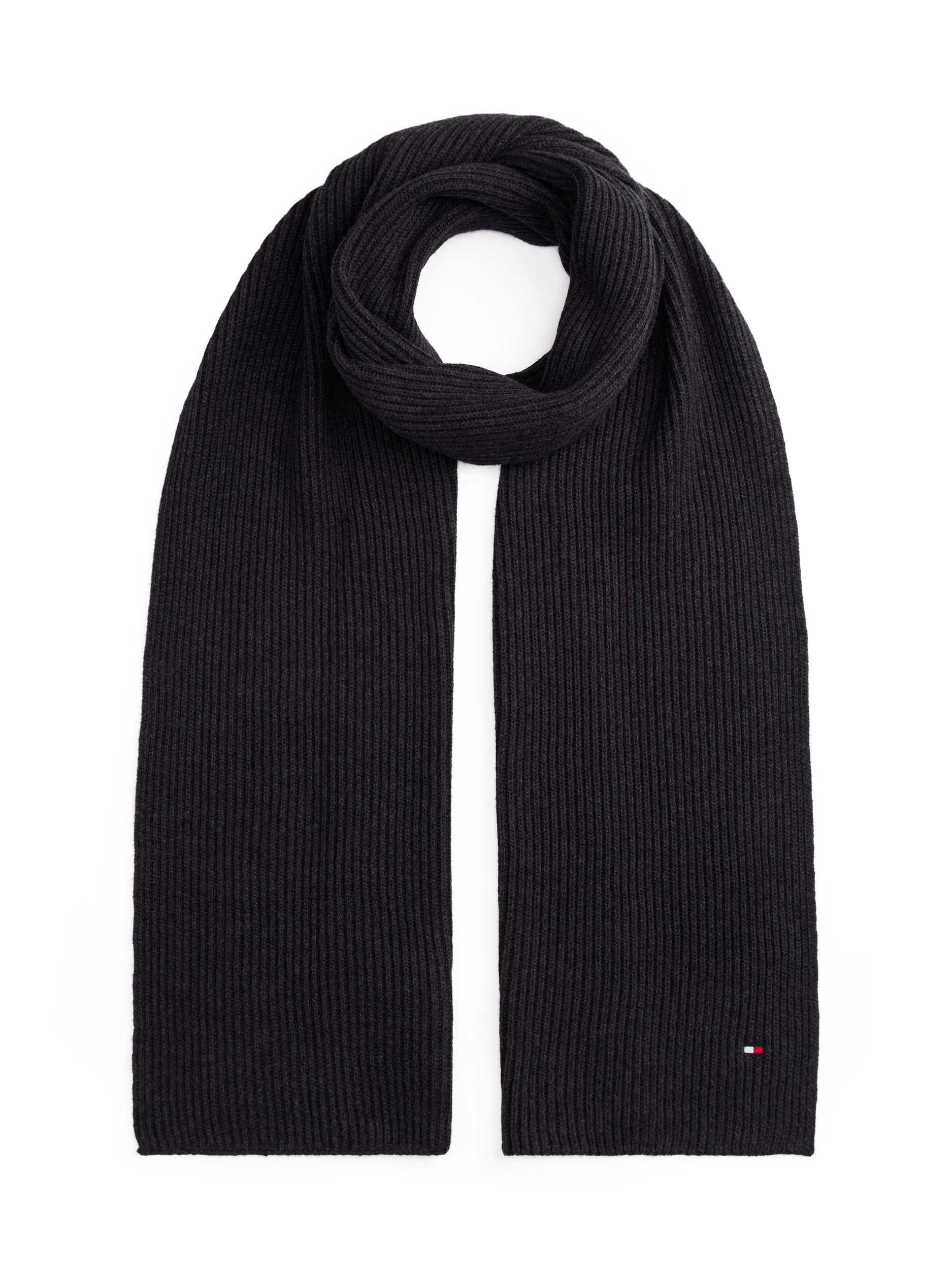 Tommy Hilfiger |  Tommy Hilfiger Essential Baumwolle Schal | OS | charcoal gray