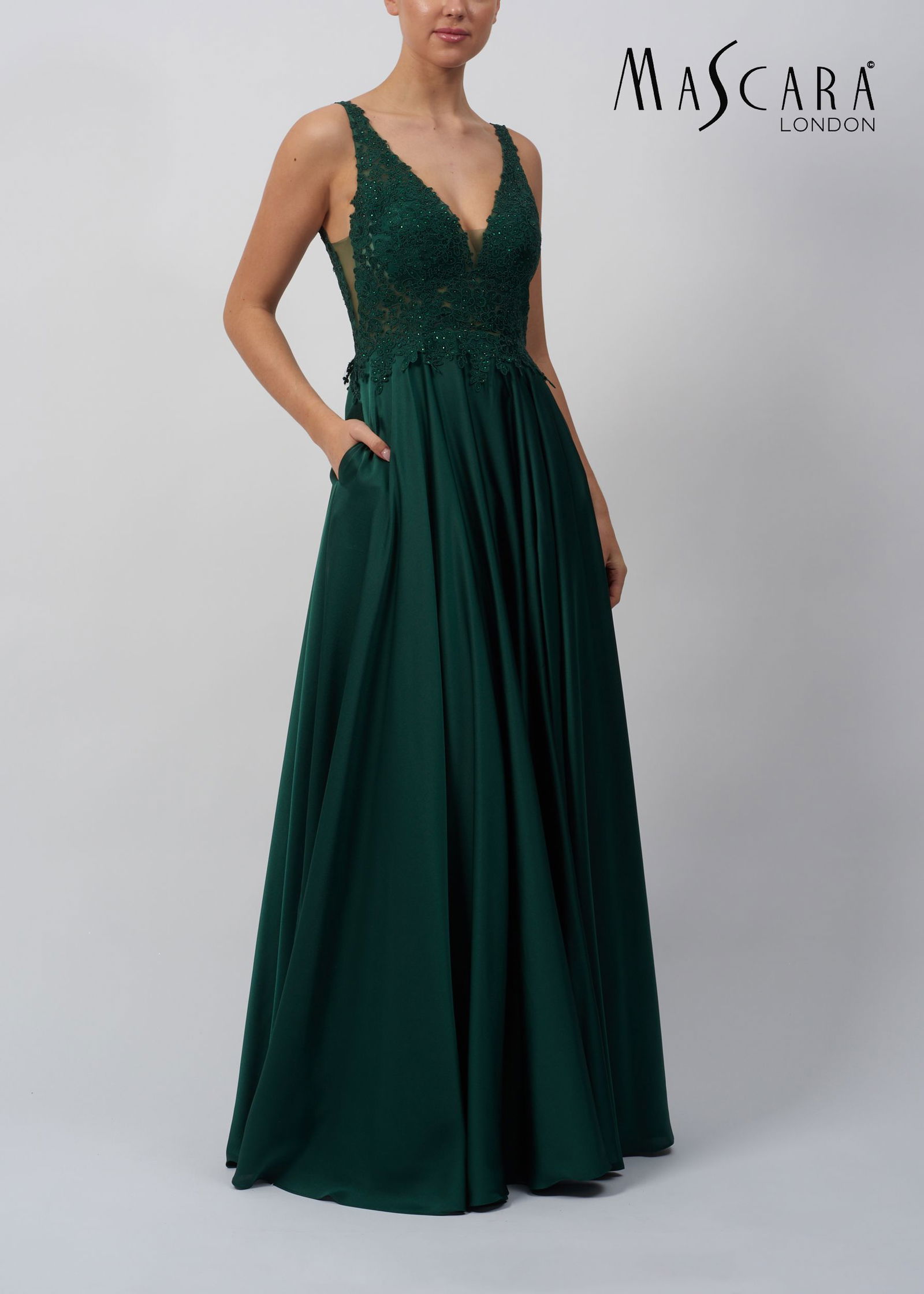 Mascara London |  Mascara London Langes Kleid  | 36 | forest