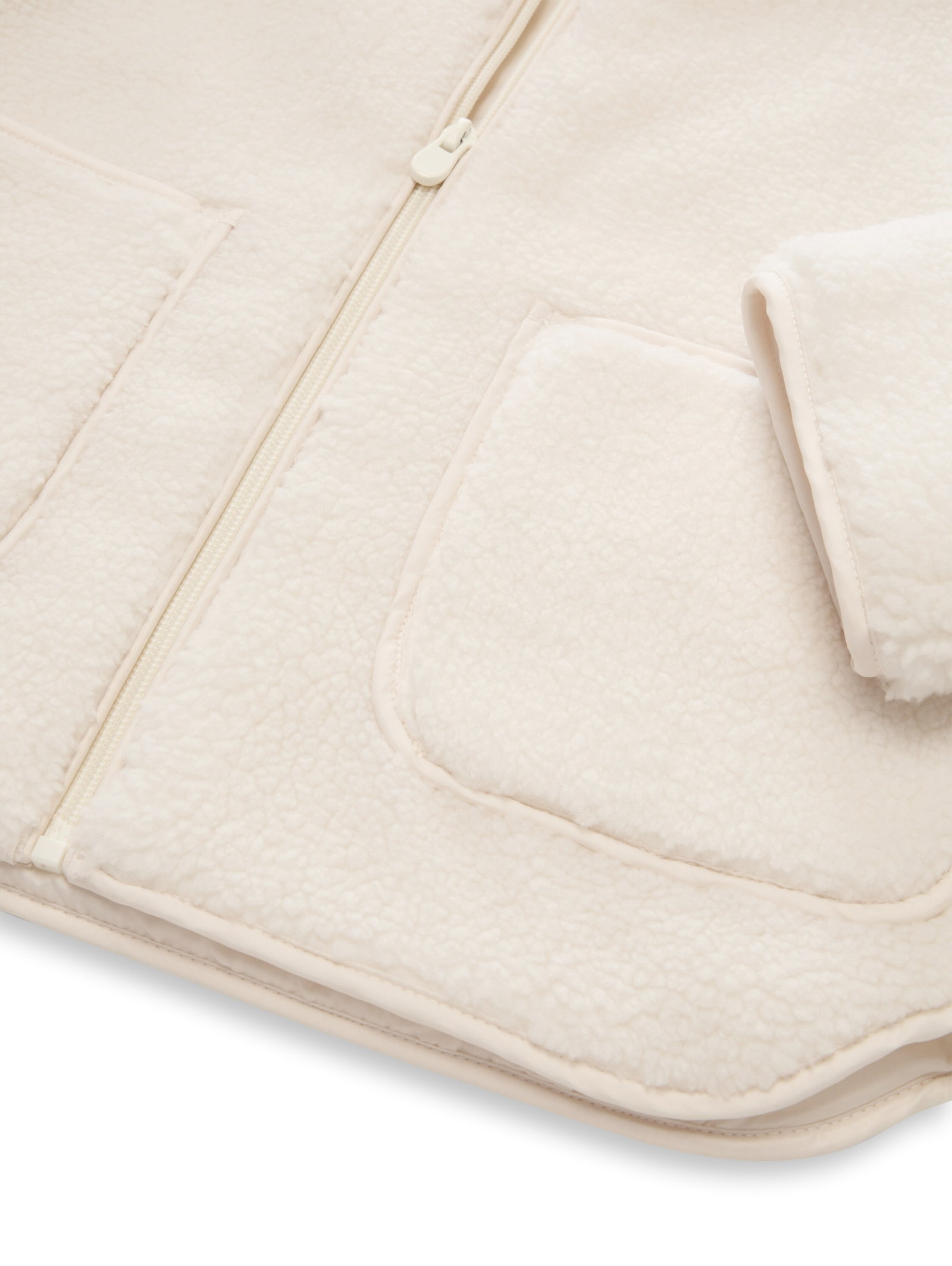 teddy bomber jacket, light creme teddy #3