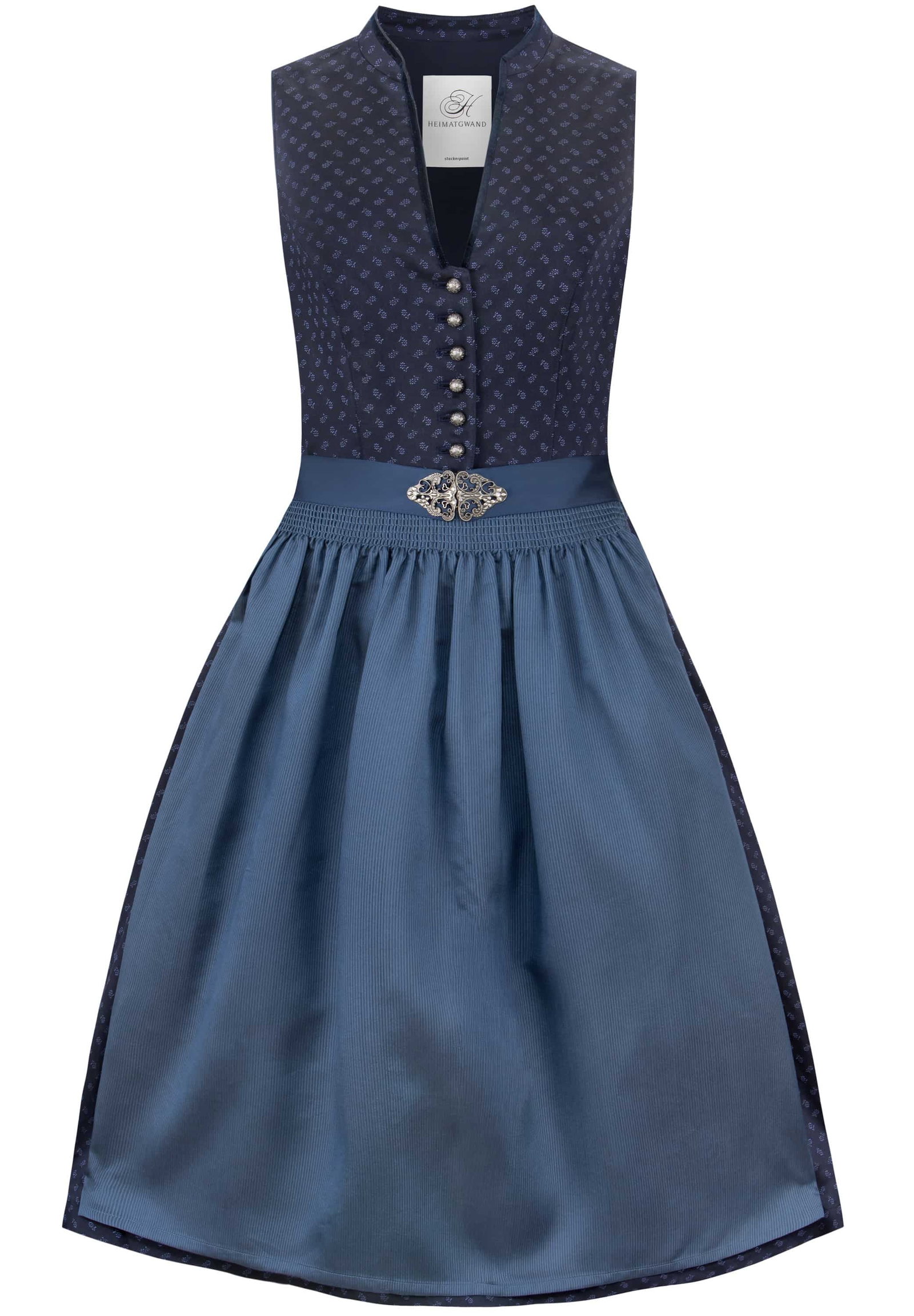 Stockerpoint Heimatgwand Dirndl Mididirndl Marlina dunkelblau 70cm #6