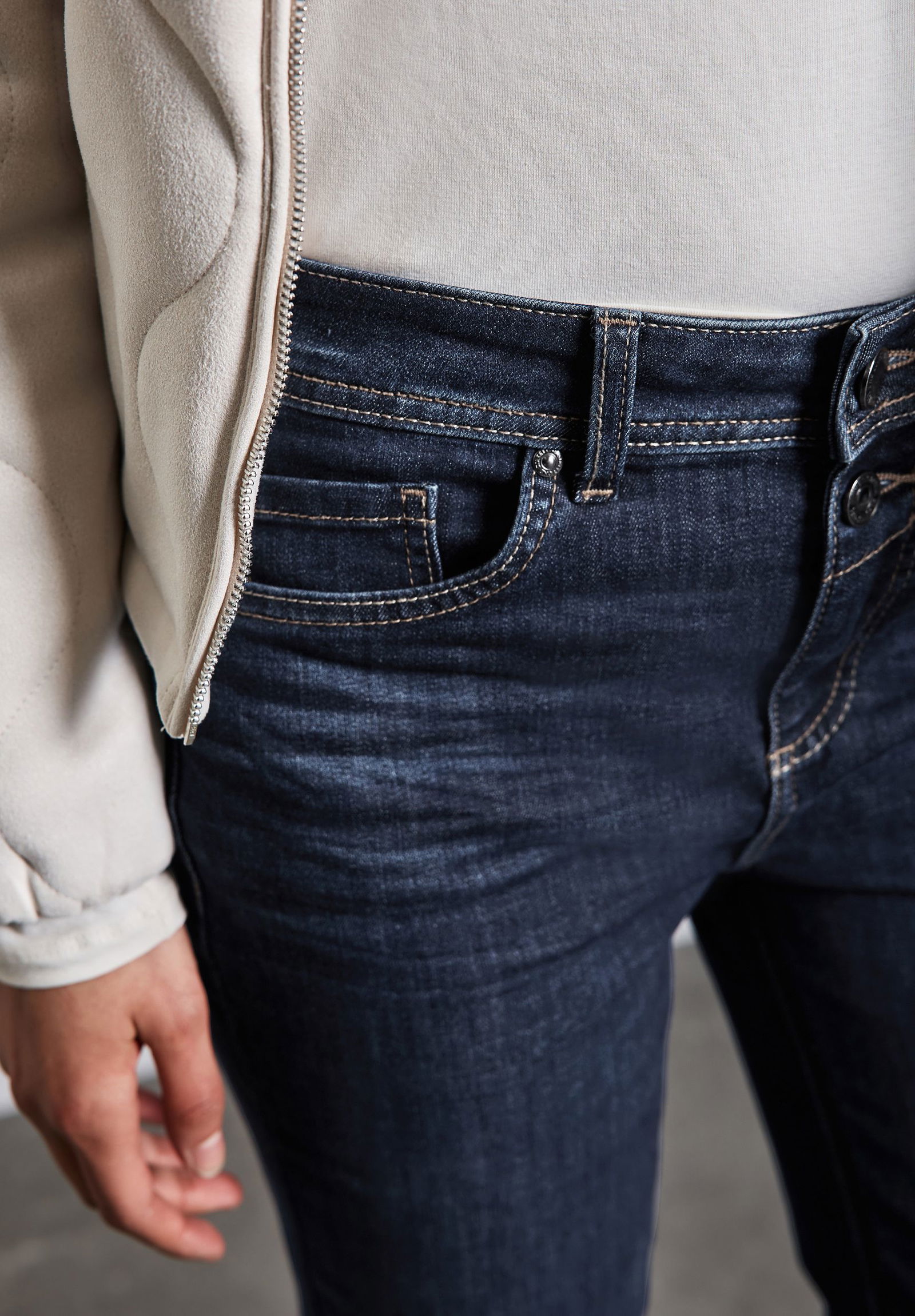 Street One |  Street One Schlaghose  | 29/32 | dark indigo slightly washed
