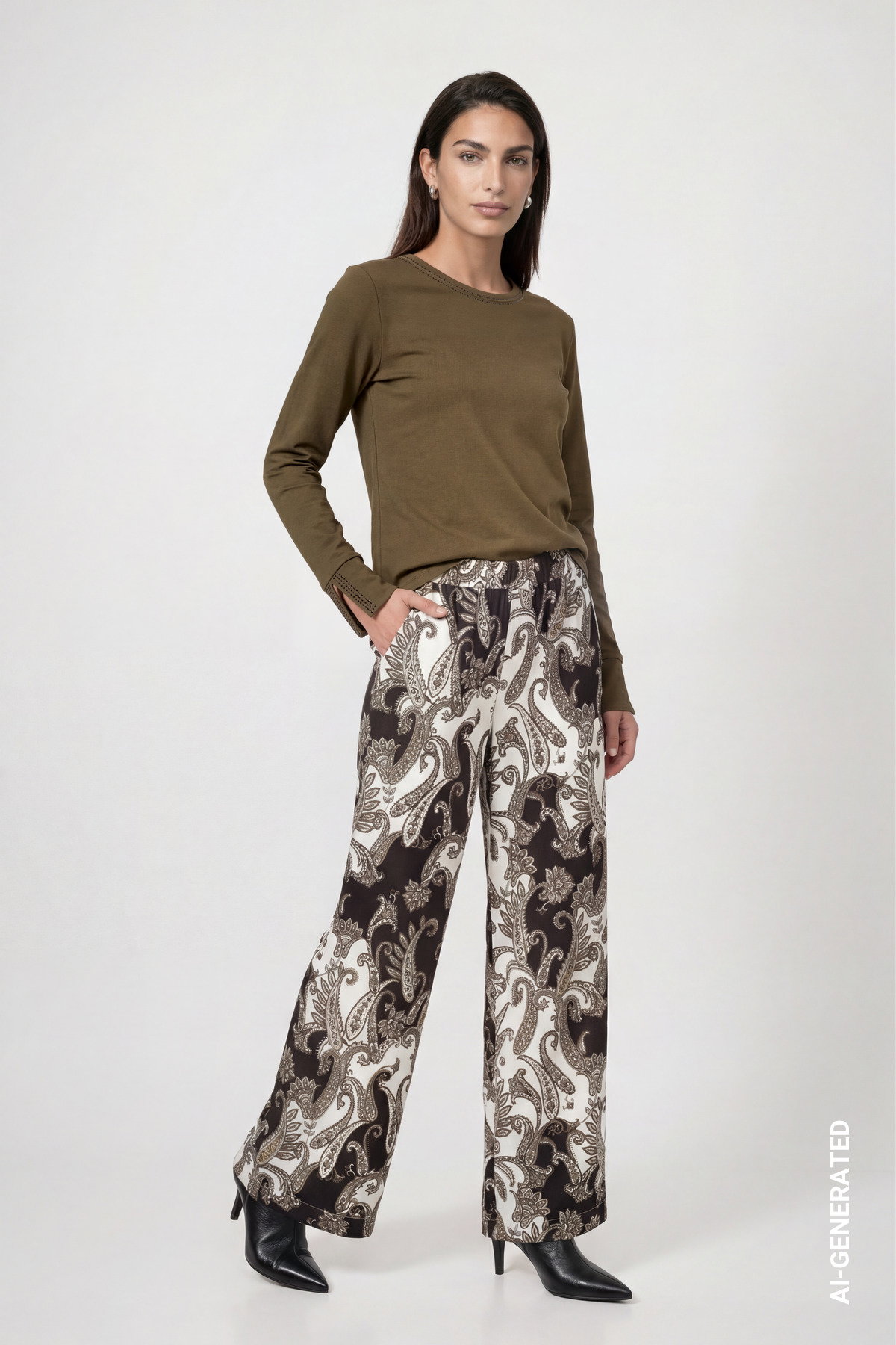 Pullover, olive #6