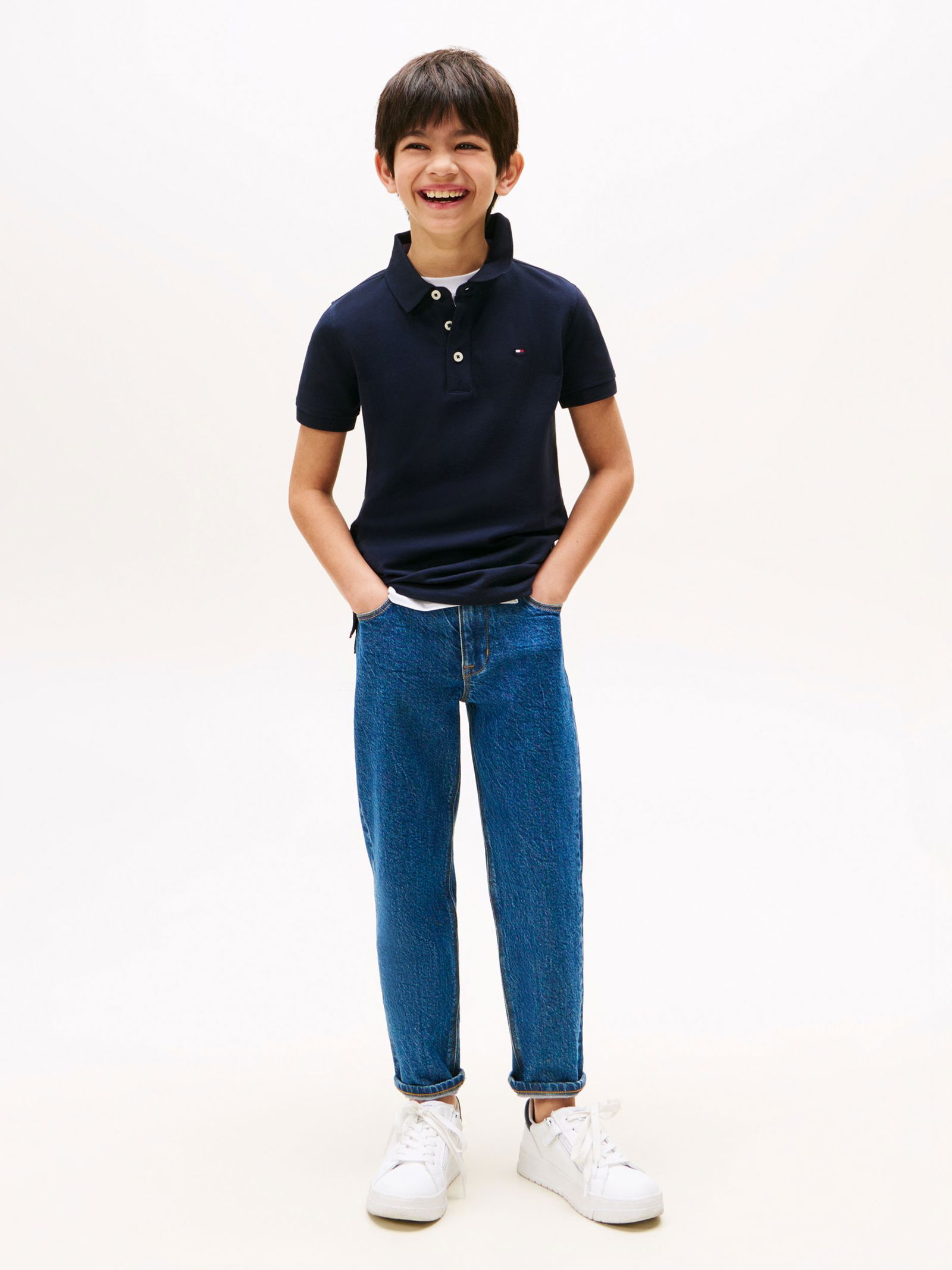 Tommy Hilfiger |  BOYS TOMMY POLO S/S | 140 | DENIM
