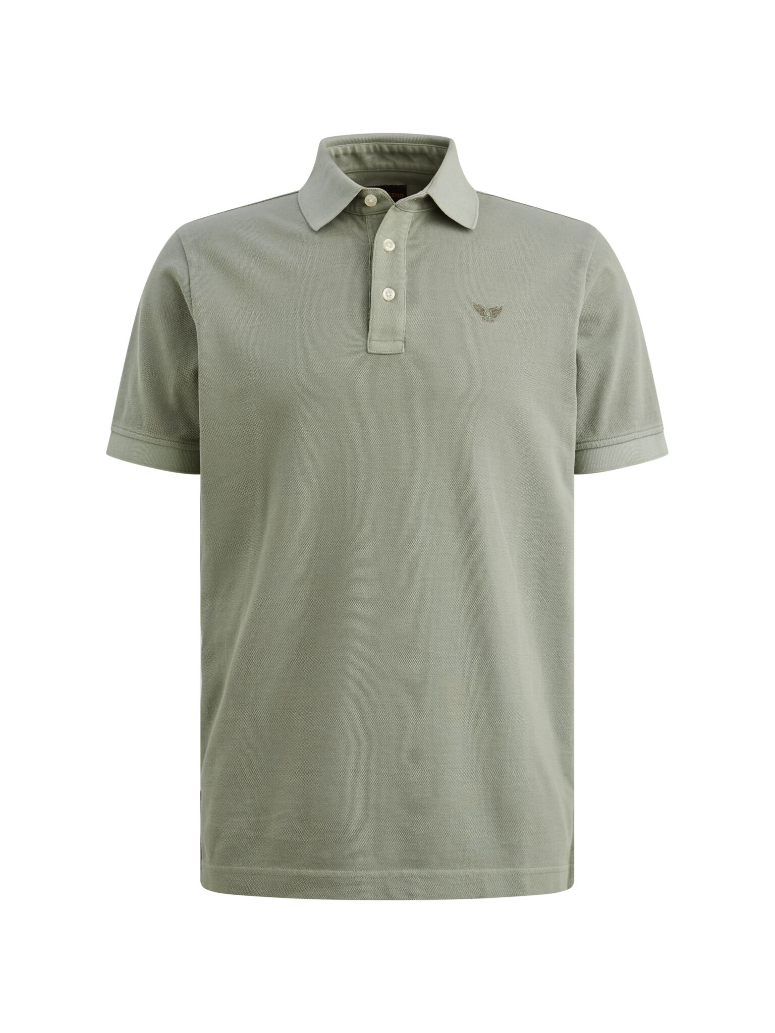 Short sleeve polo pique garment dy, Iceberg Green #1