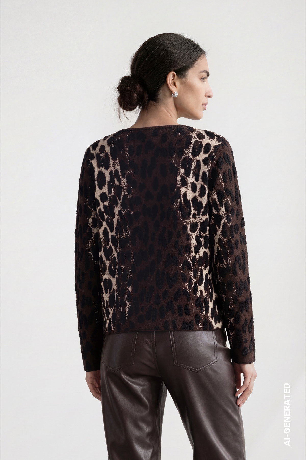 Pullover, black coffee gemustert #4