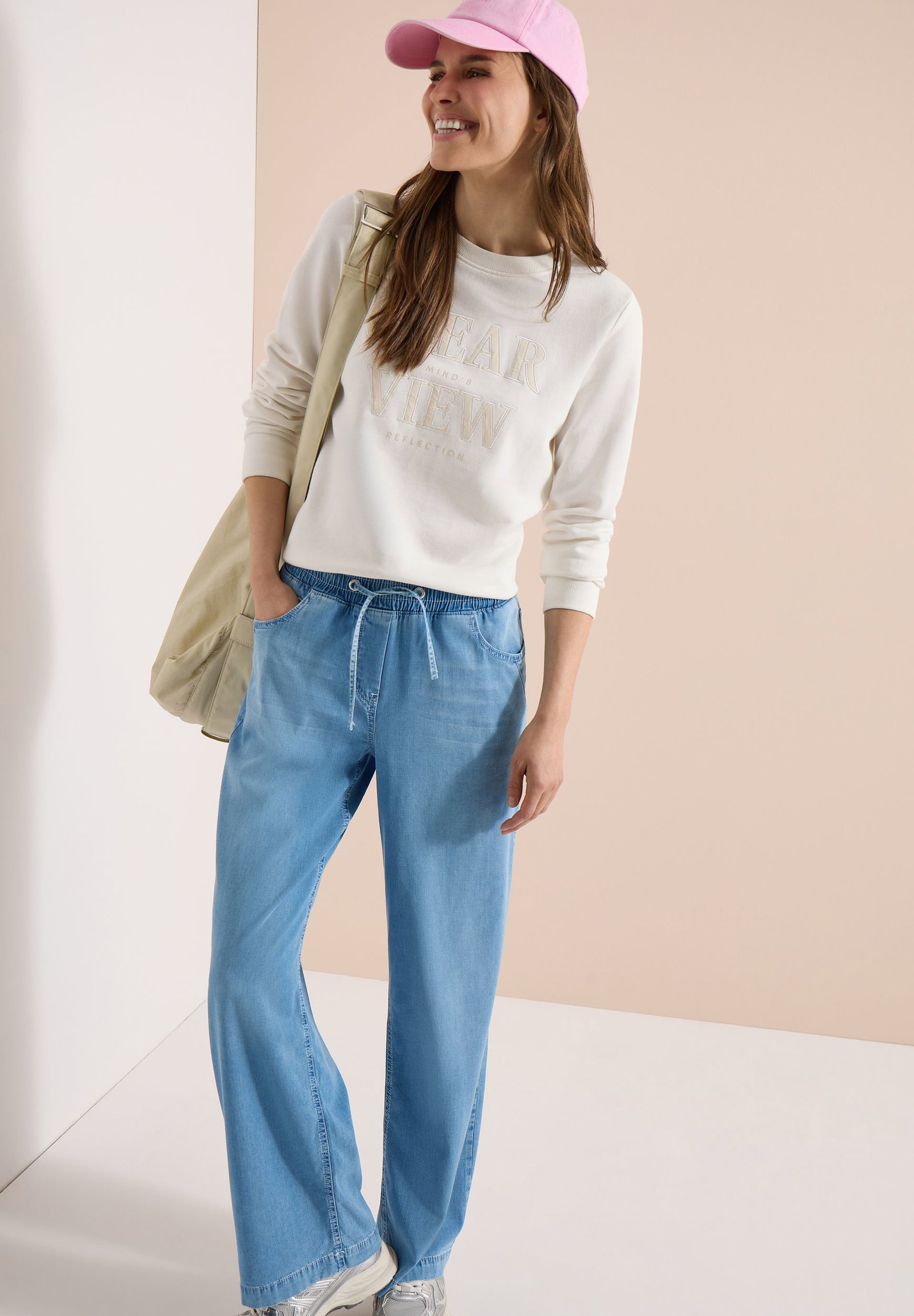 CECIL |  CECIL Schlaghose  | L/30 | light blue used wash