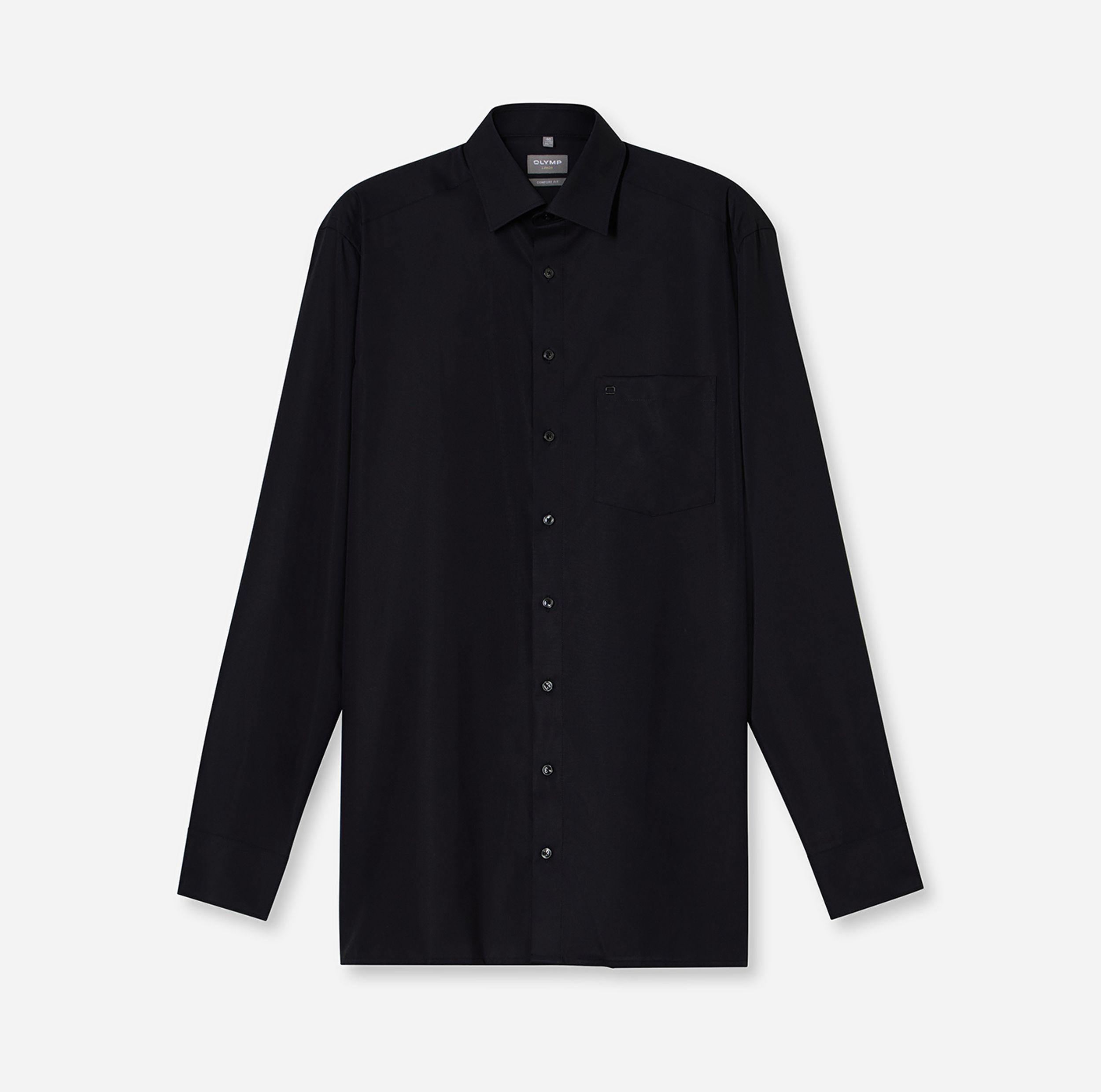 Olymp |  Olymp Hemd Modern Fit  | 45 | schwarz