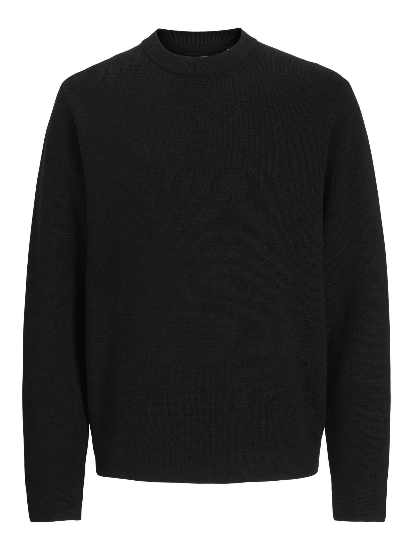 JPRBLAMILANO STITCH KNIT CREW NECK, Black #1