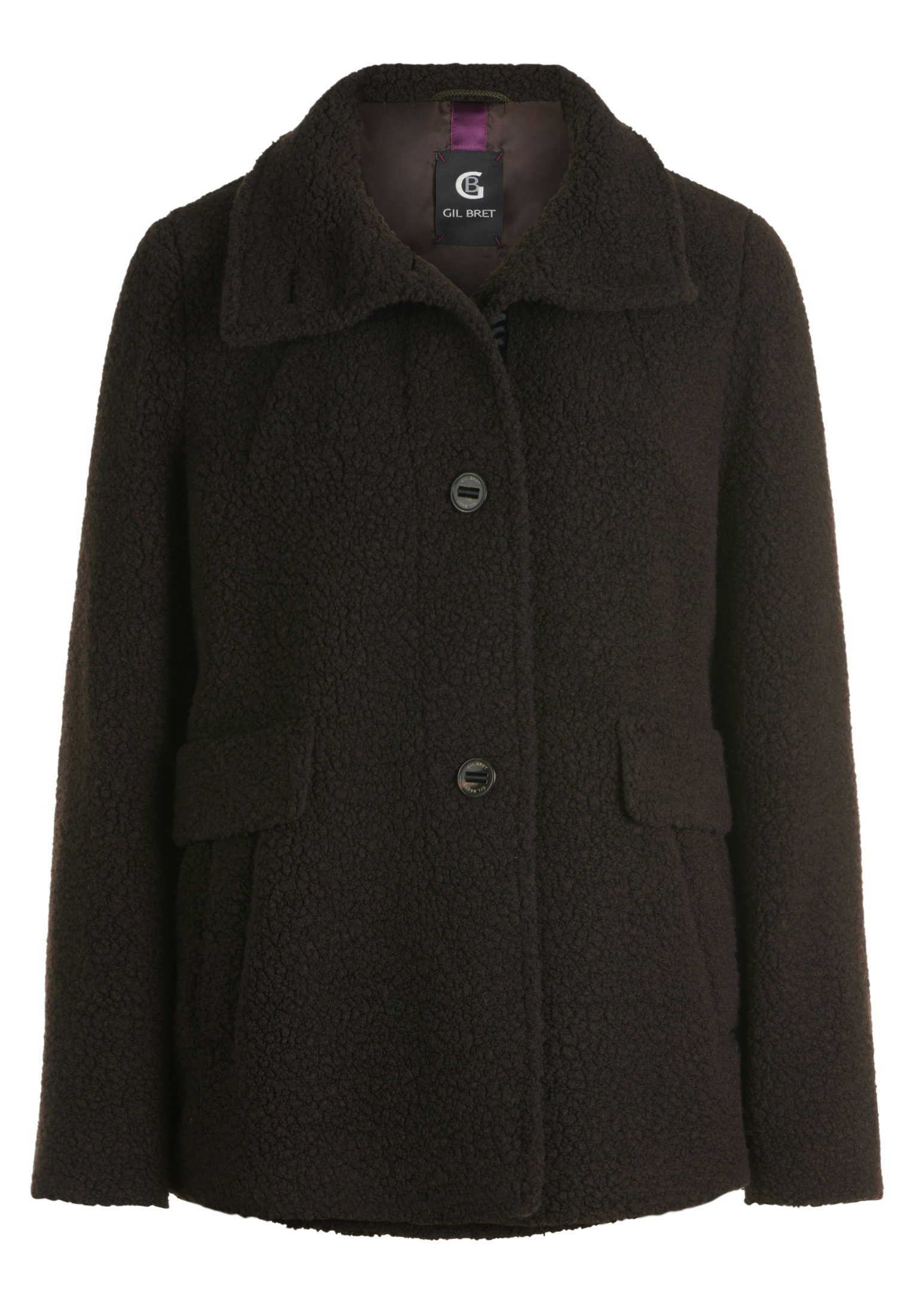 Jacke Wolle, Dark Brown Melange #1