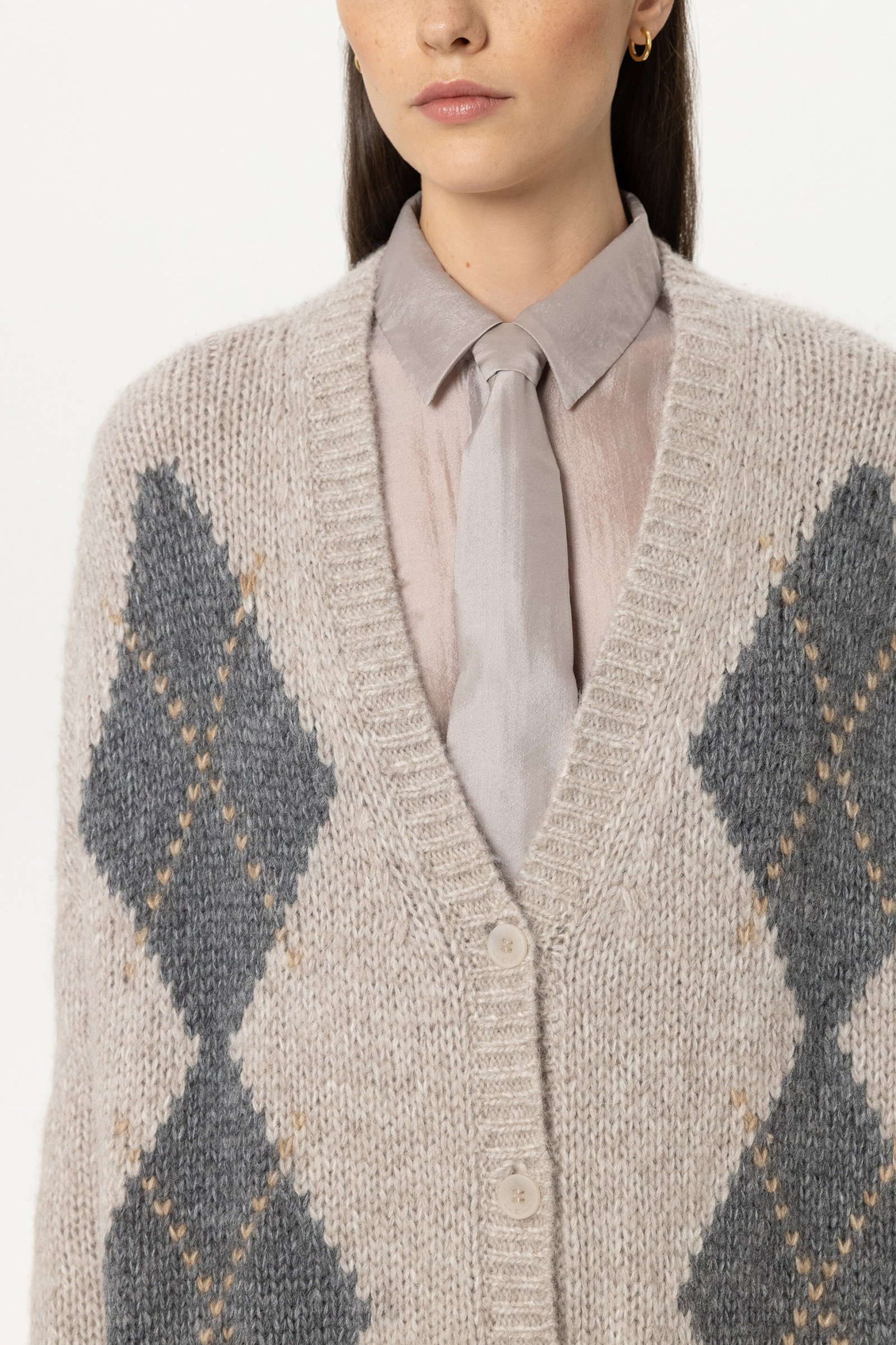 Luisa Cerano Alpaka-Mix-Cardigan mit Muster #4