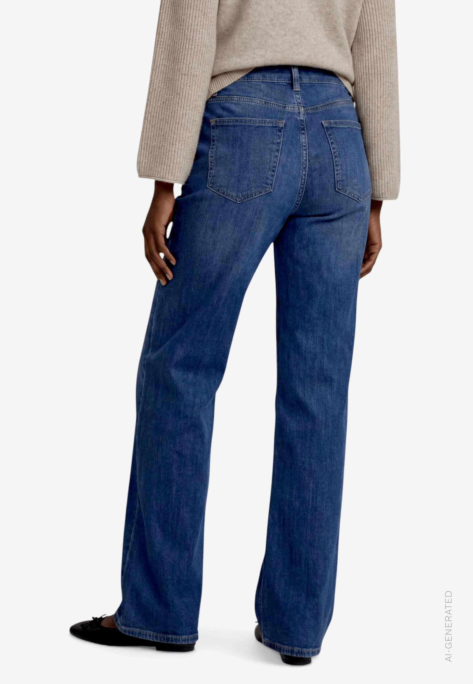 Hose Jeans 1/1 Länge, Dark Blue Denim #3